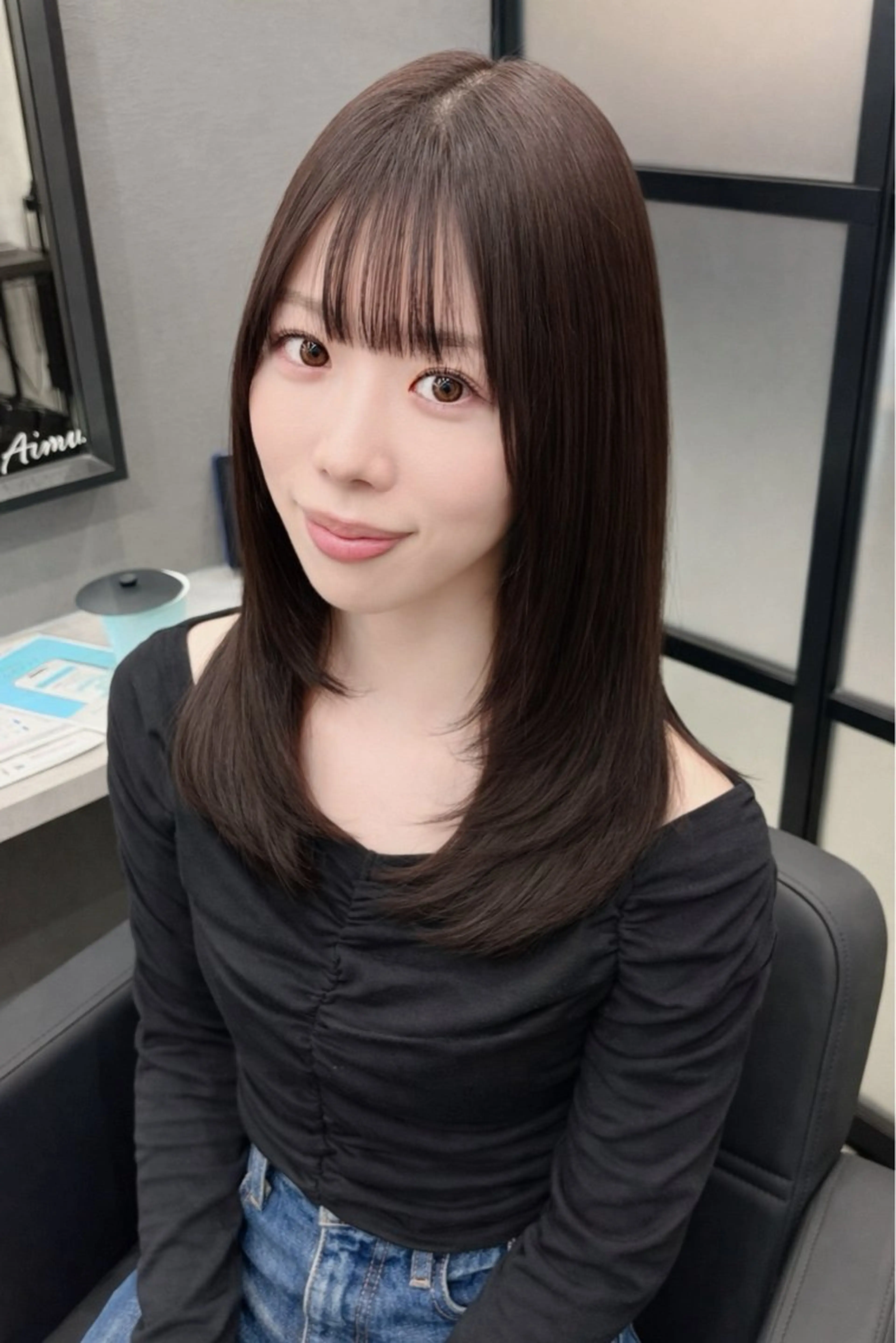 ミディアム 【韓国ヘア ×透明感カラー】芳川のヘアスタイル