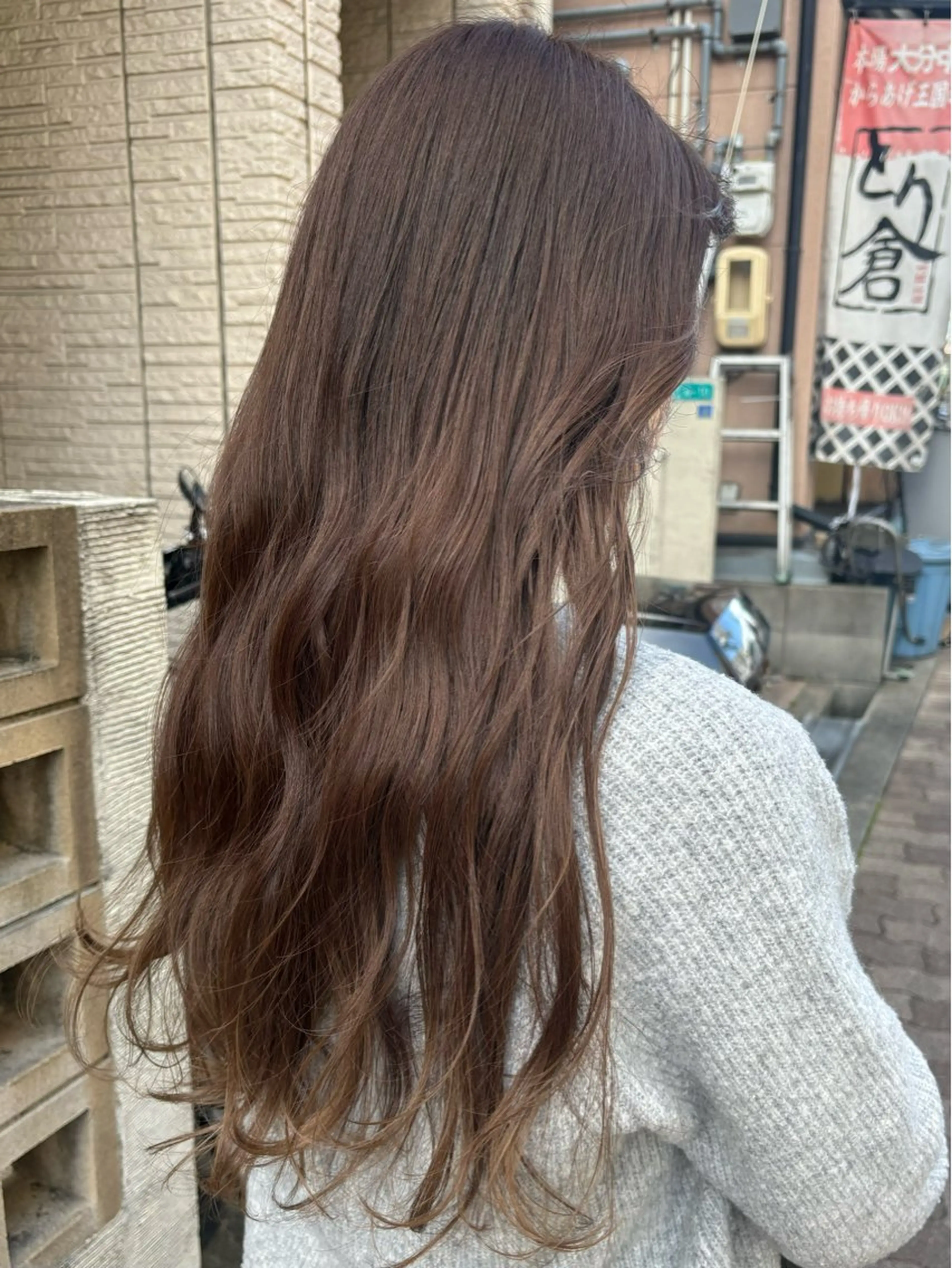 ロング カラー 【aini天王寺】 𝐚𝐢𝐫𝐢✂︎のヘアスタイル