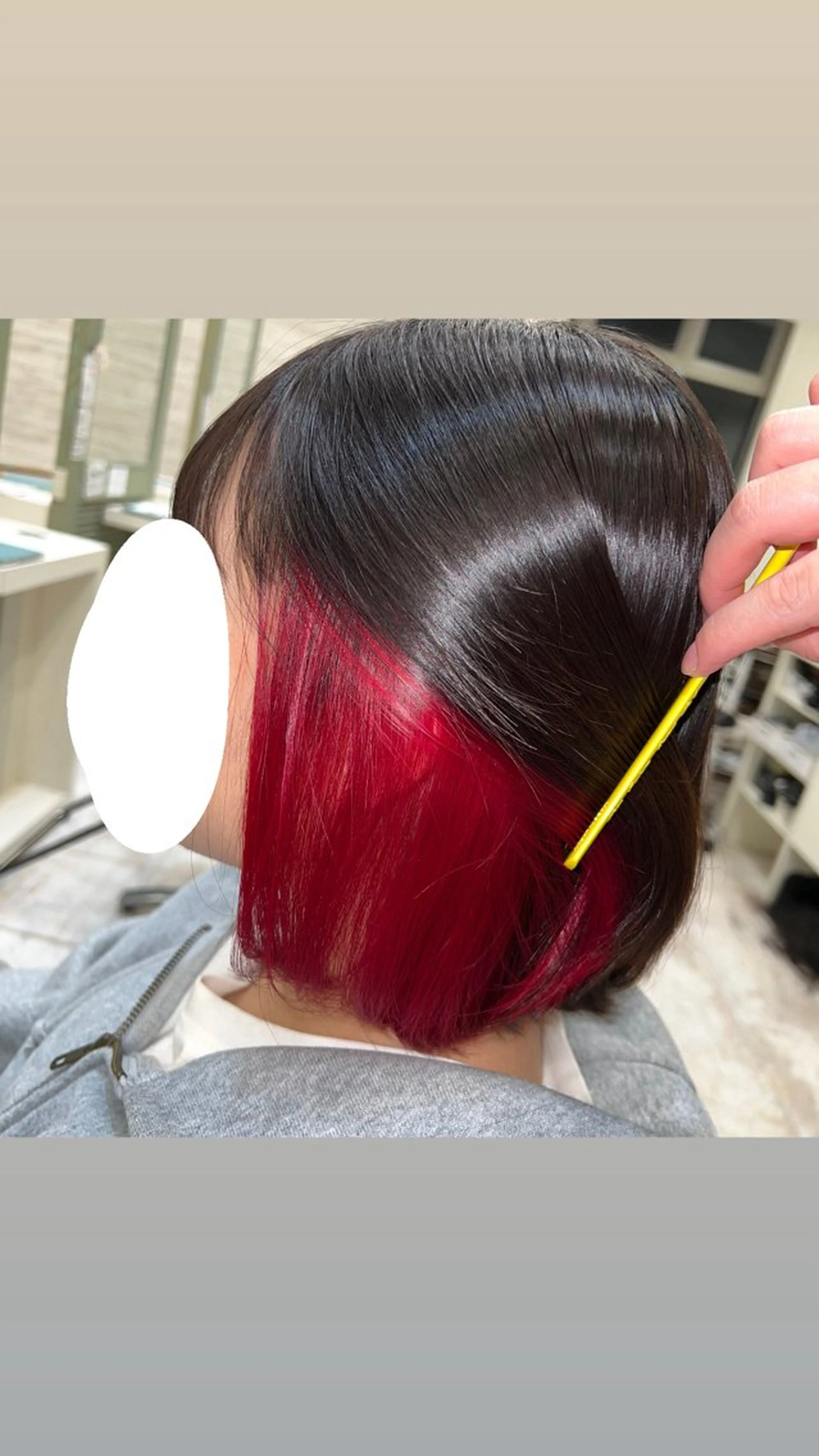 ミディアム カラー インナーカラー レッドカラー 💖似合わせ💖 / 小川叶華のヘアスタイル