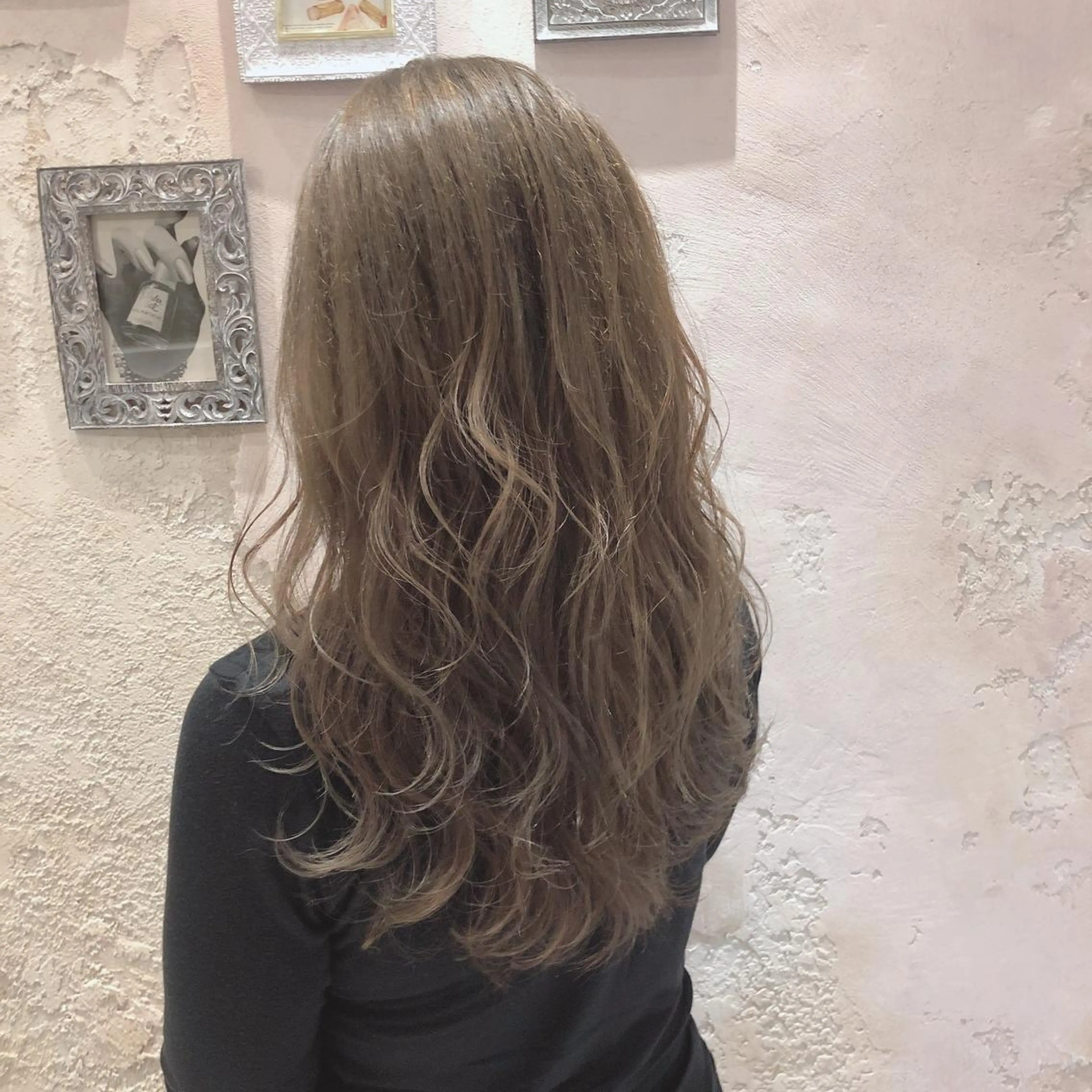 セミロング カラー カット ヘアカラー トリートメント レイヤーカット/ 顔周り 五島巨幹のヘアスタイル