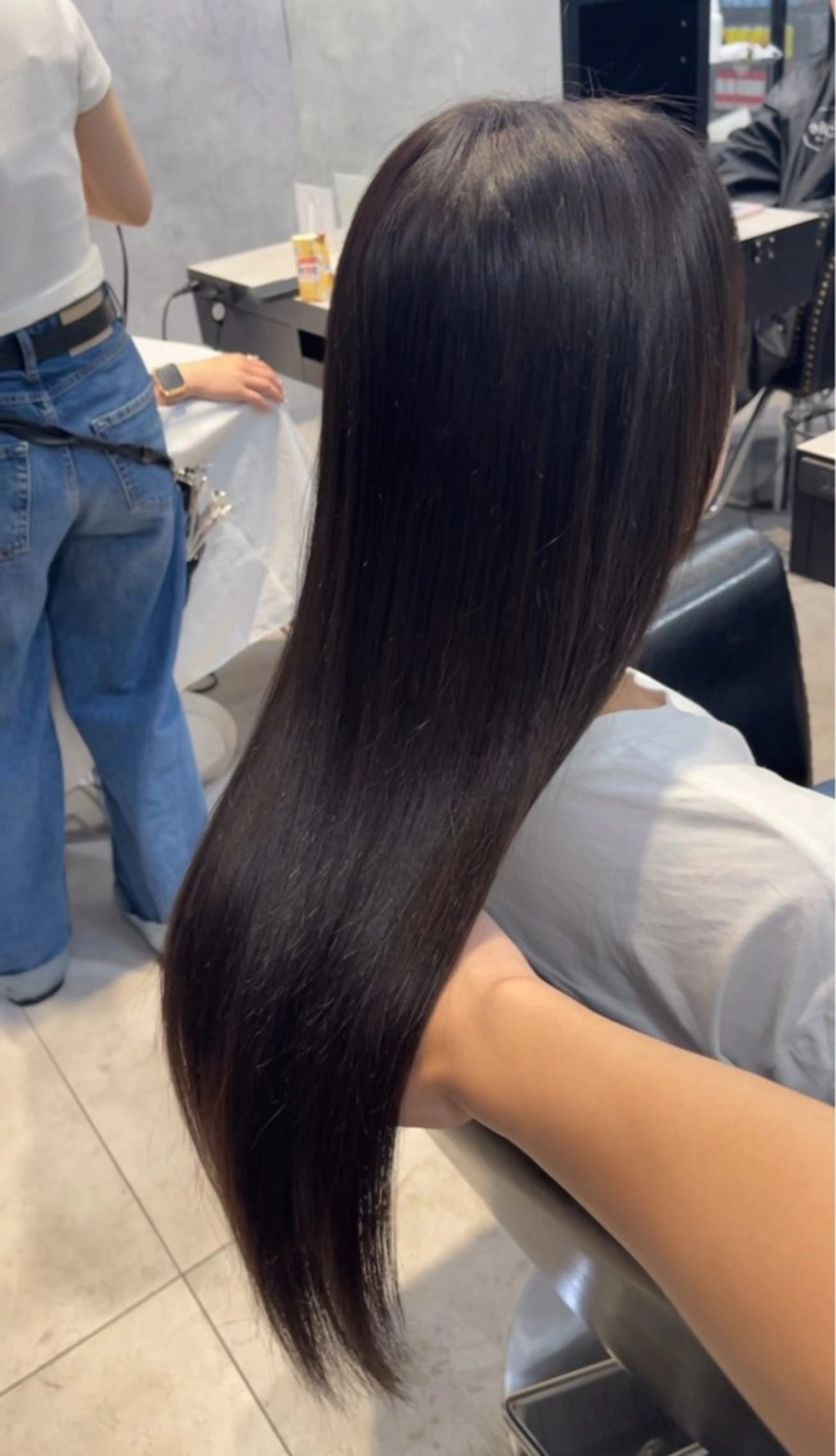 ロング プルエクステ エクステ 韓国風ヘア レイヤーカット Fi-Ne原宿/ プルエクステ/そらのヘアスタイル