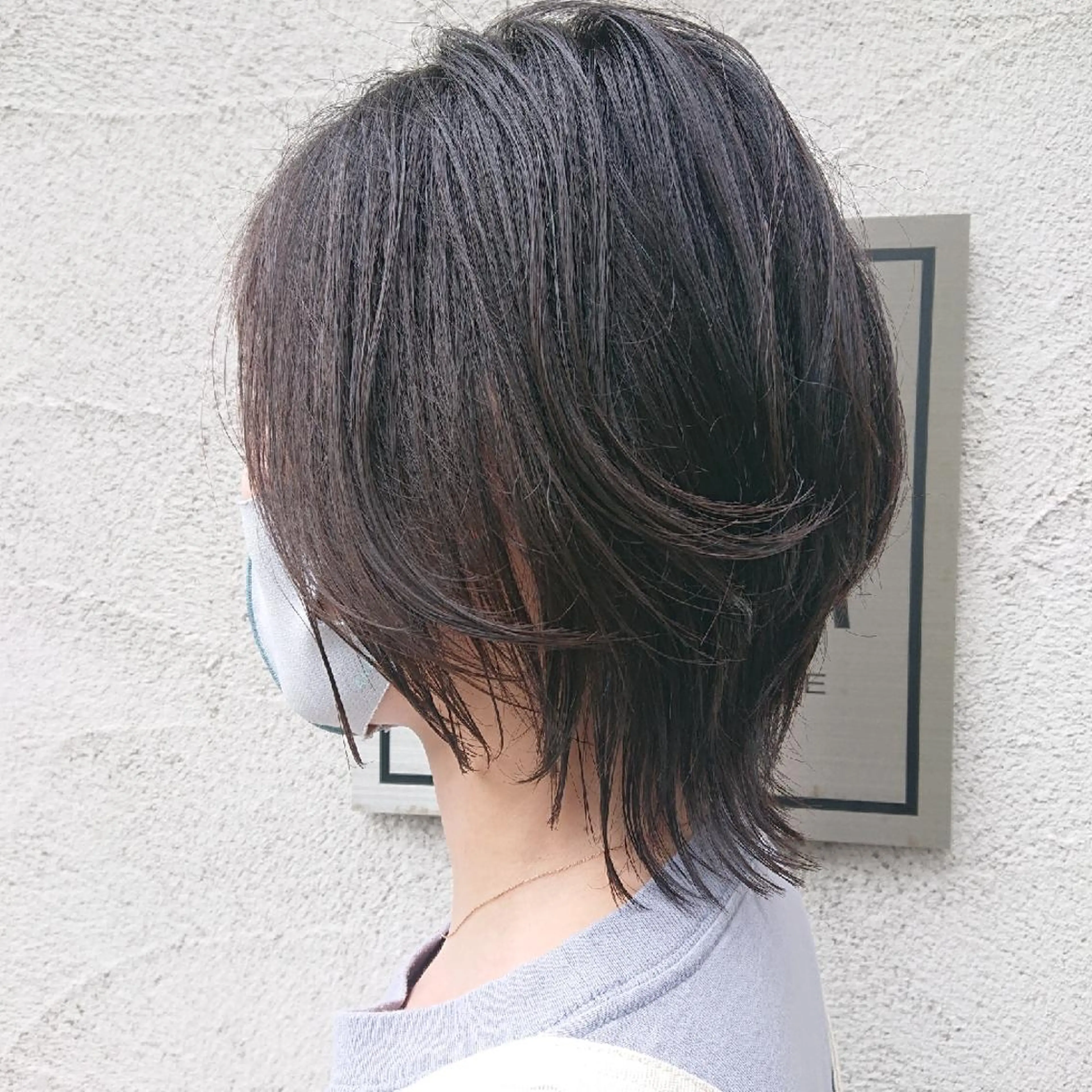 ミディアム 伸ばしかけ 外ハネヘア ✨技術講師.艶髪✨ ✂︎佐久間✂︎のヘアスタイル