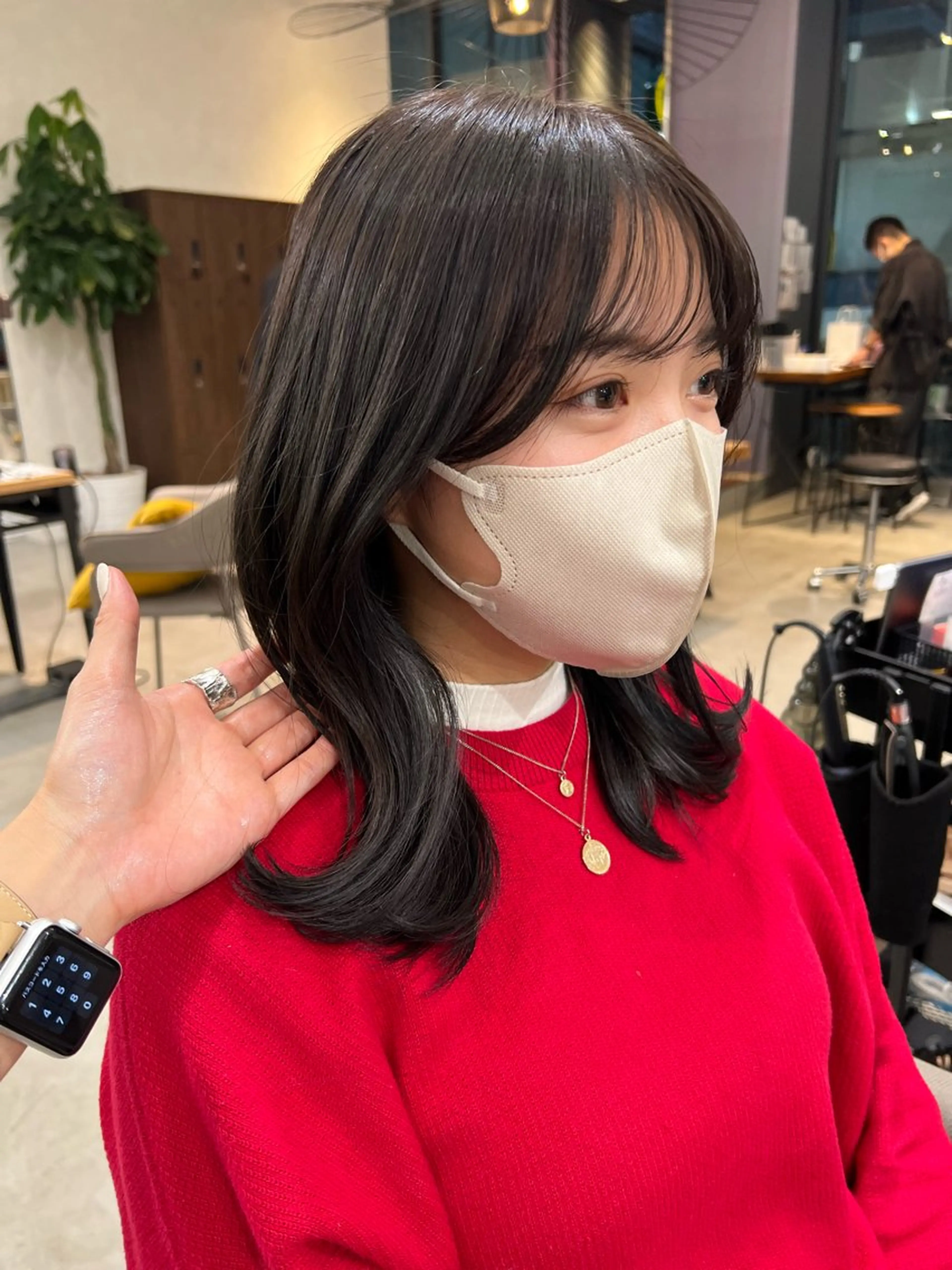 ミディアム カラー fitするカット♡/ 多幸感/ふうか◠‿◠のヘアスタイル