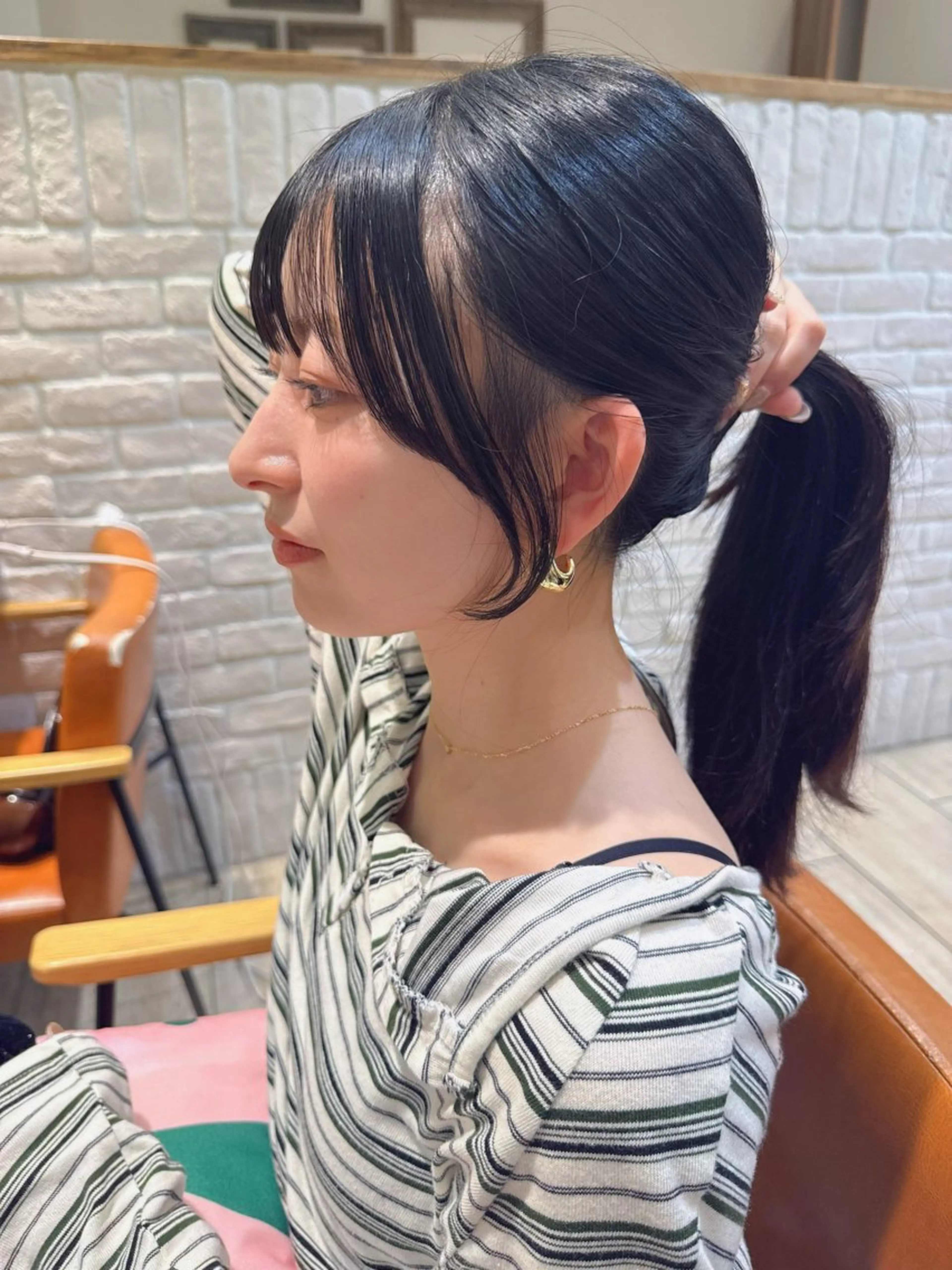 ロング カット 🎨ハイトーン レイヤーカットやまとのヘアスタイル