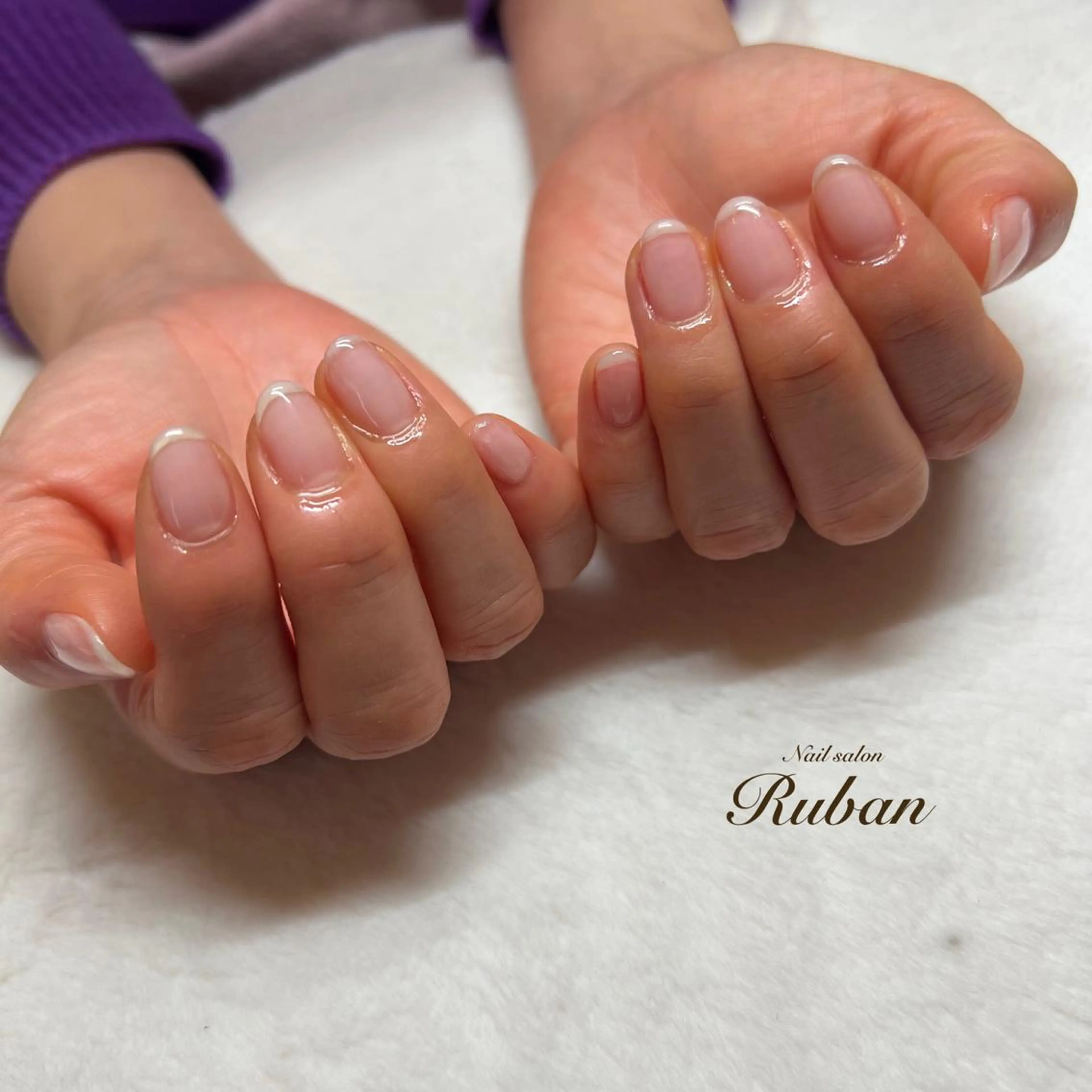 ネイル クリアネイル オフィスネイル Nail salon Ruban所属・Nail salon Rubanのネイルデザイン