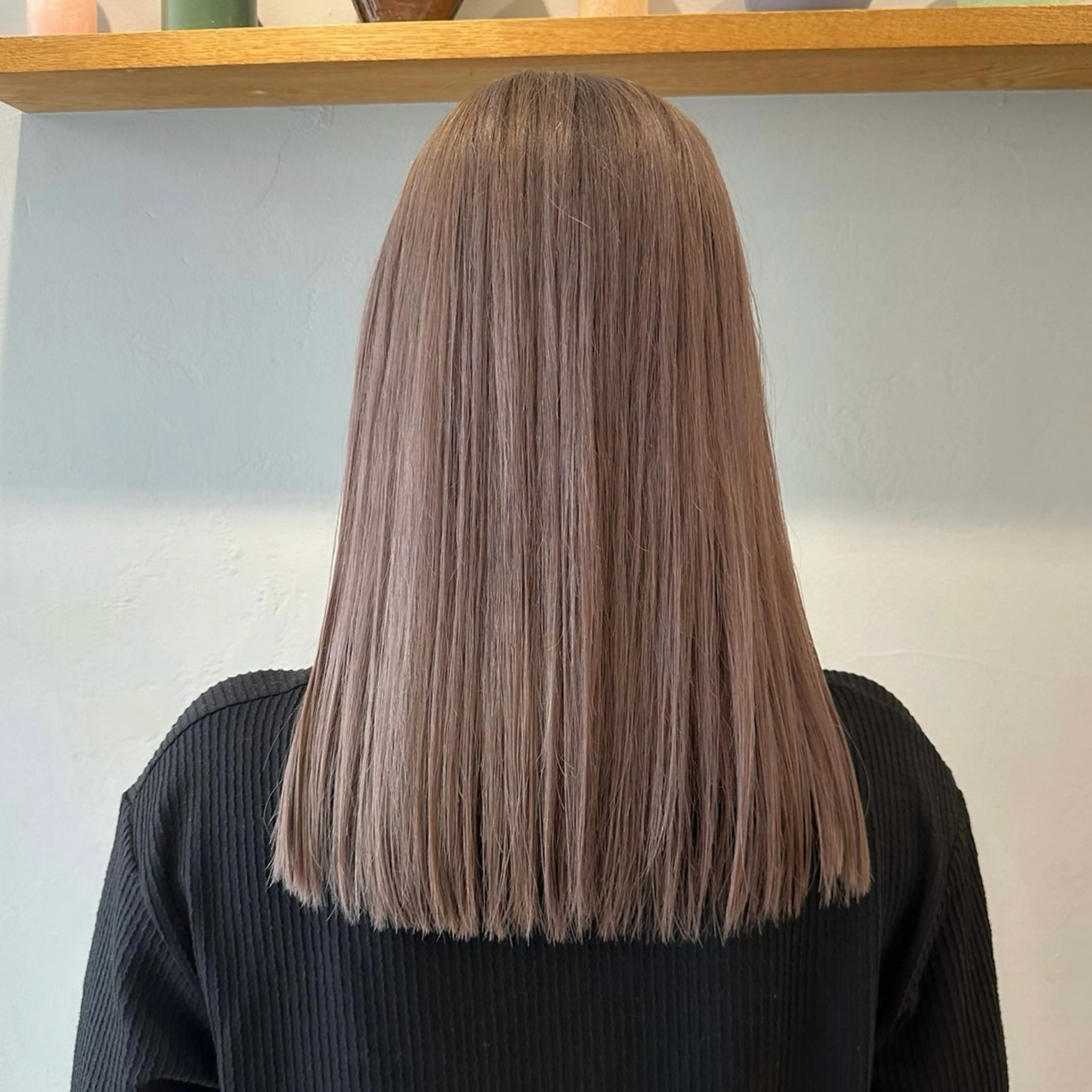 ロング カラー ヘアカラー トリートメント 艶カラー×似合わせ カットshihomiのヘアスタイル