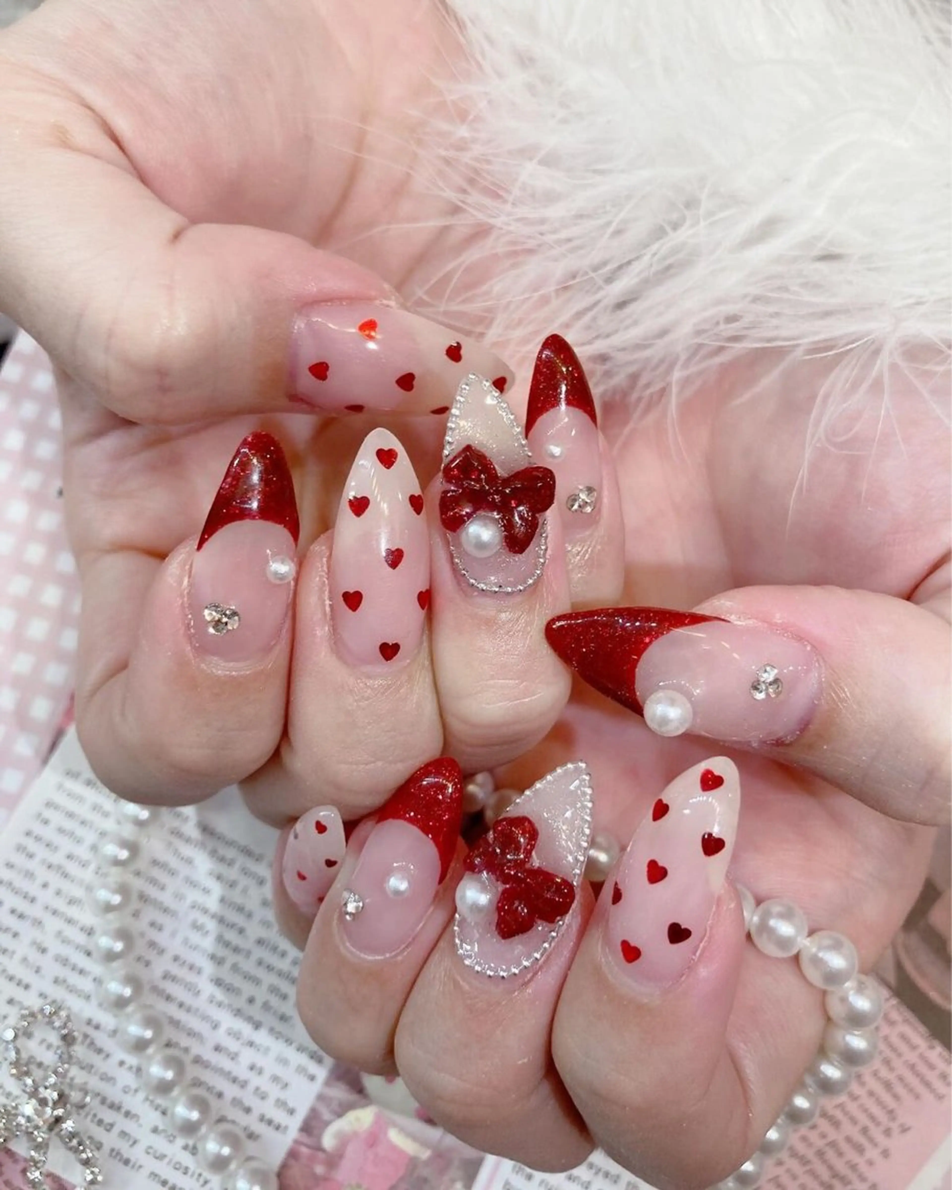 ネイル グラデーション ラメ(グリッター) マグネットネイル ミラーネイル ニュアンスネイル ハンドネイル Lumi de nailsのネイルデザイン