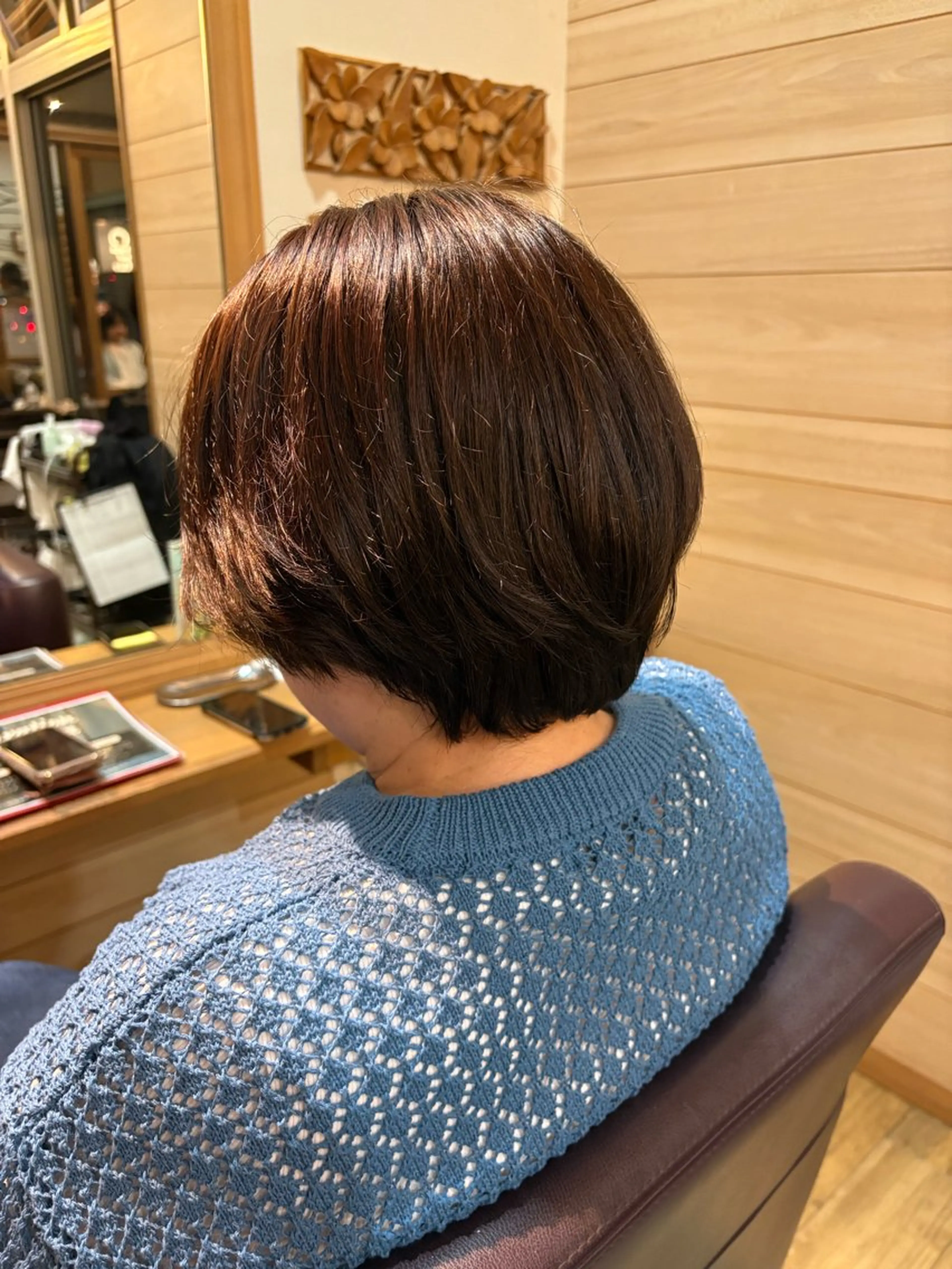 ショート カラー ブラウンカラー ナチュラルブラウン ヘアカラー カラーモデル/ 戸苅法永のヘアスタイル
