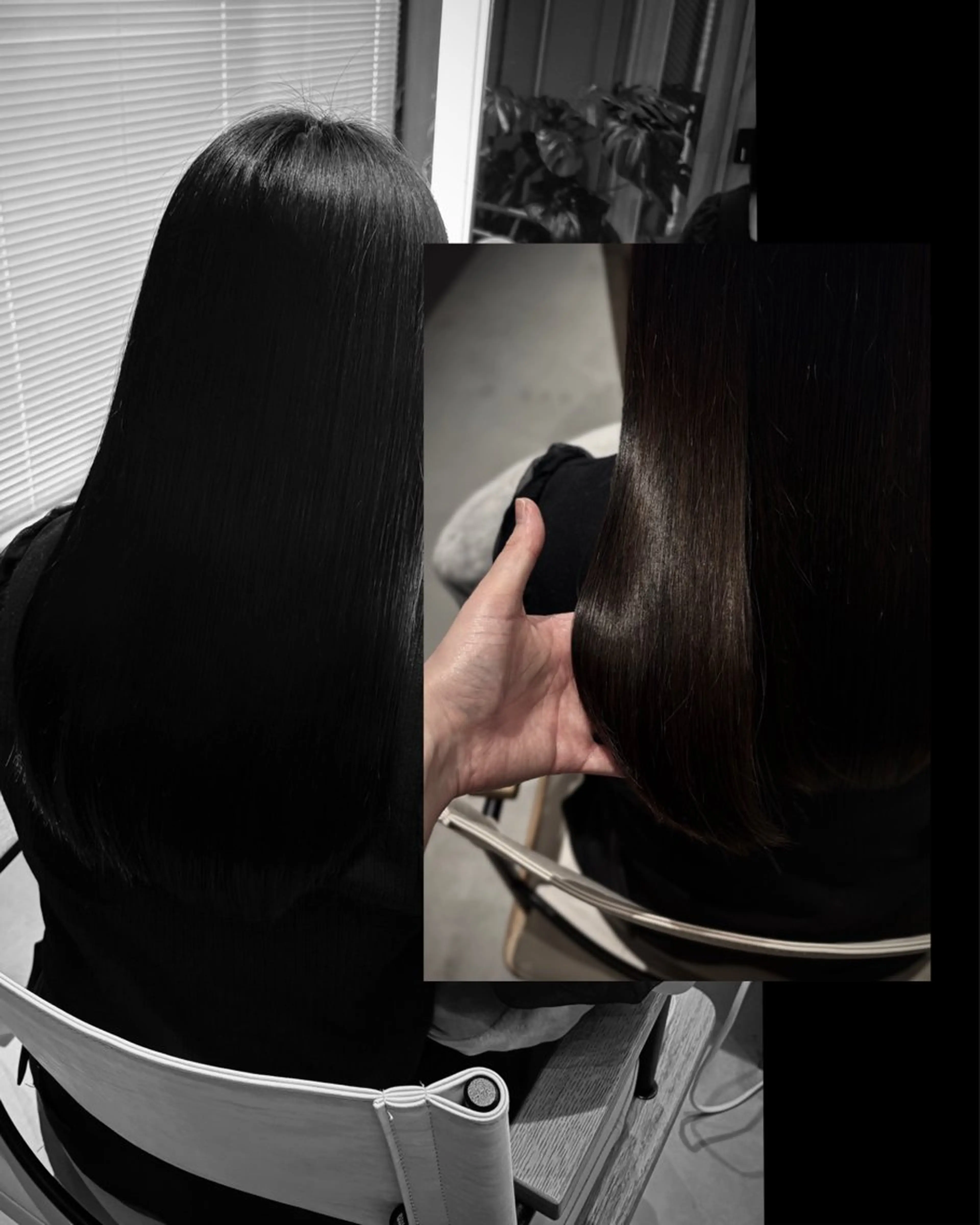 ロング トリートメント ヘアカラー トリートメント 彩名/透明感カラー/ レイヤーカットのヘアスタイル