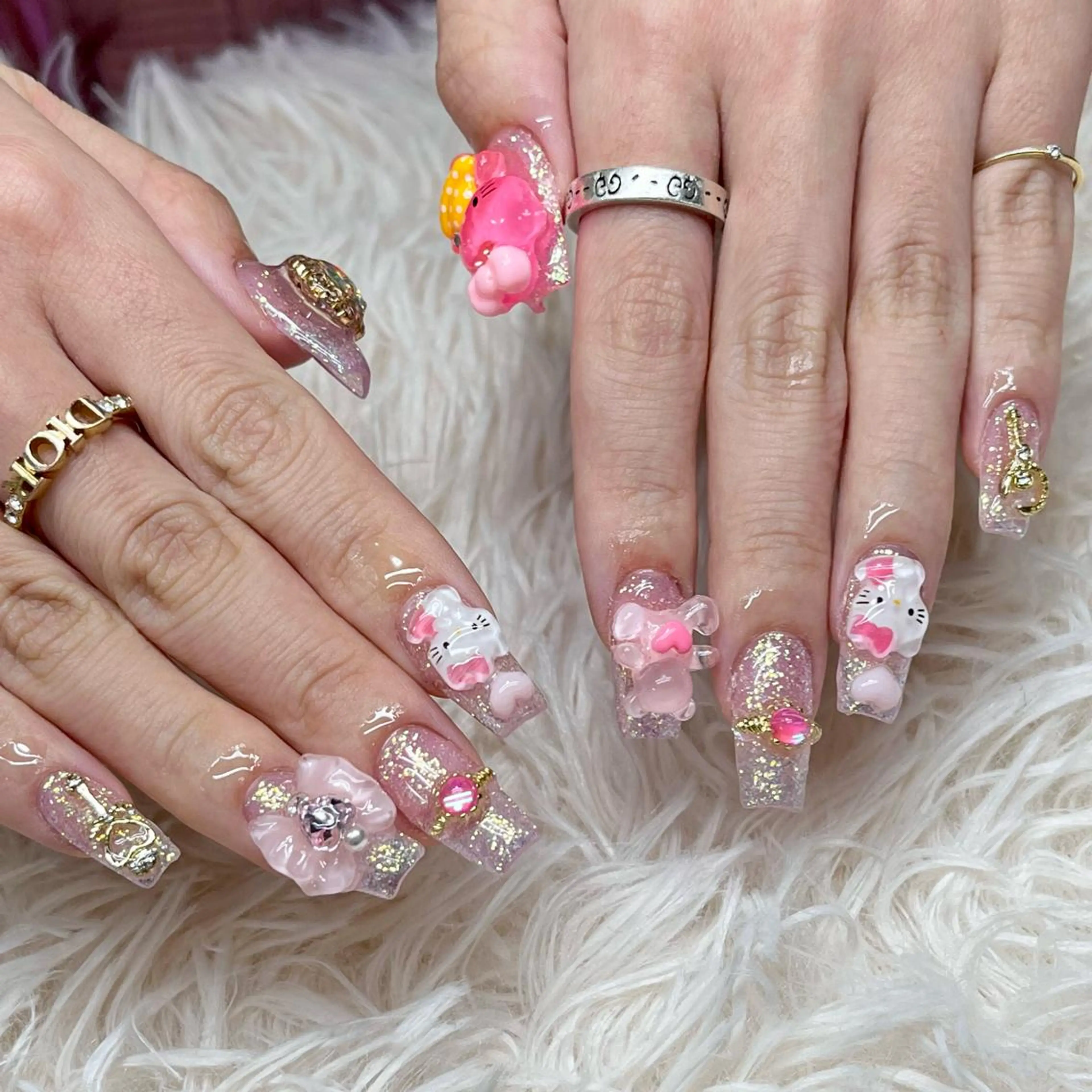 ネイル アートネイル クリアネイル フレンチネイル ジェルネイル ガラスフレンチ 🐕‍🦺Yappy 💗A-tanのネイルデザイン