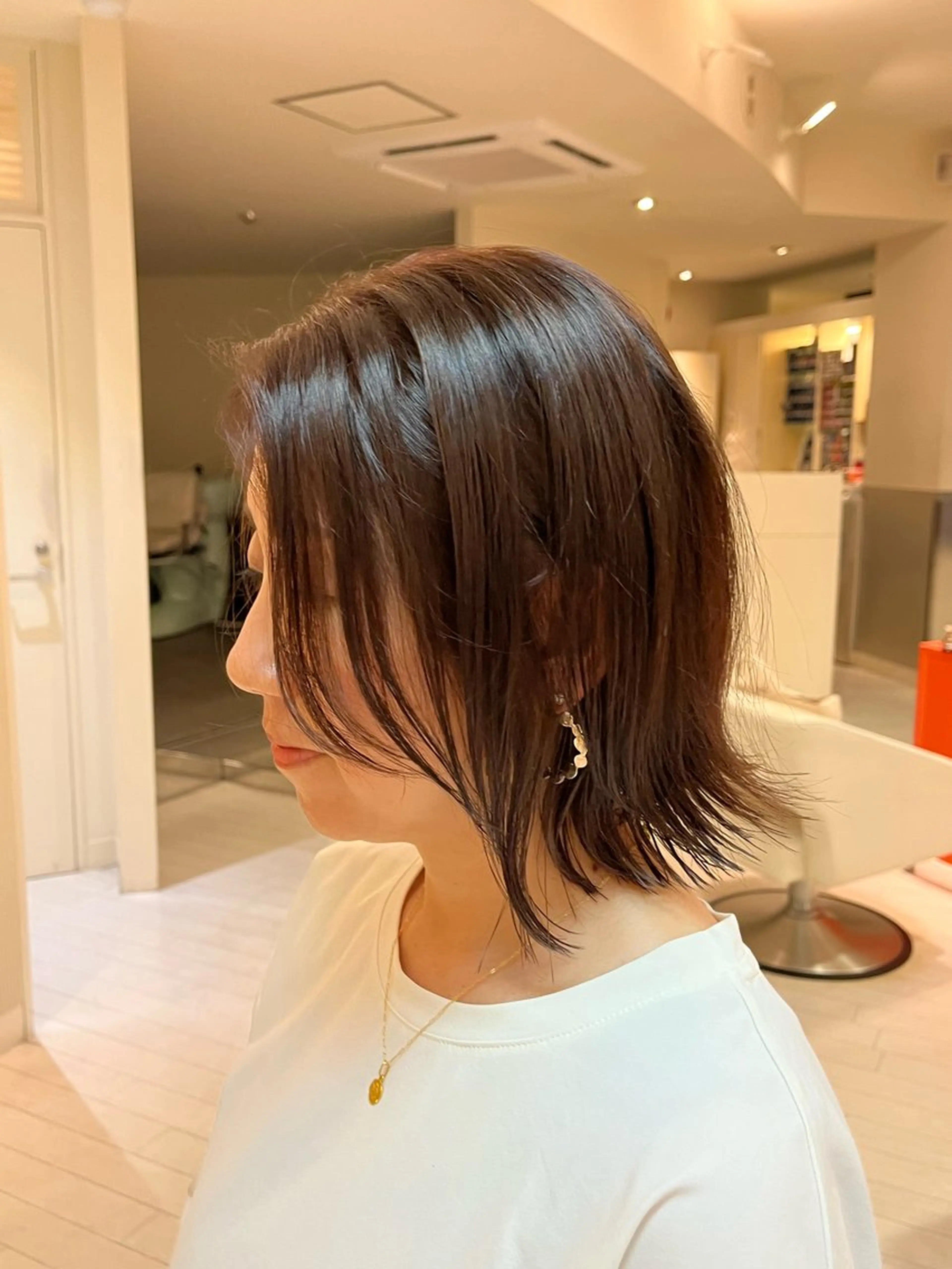 ミディアム フルカワ リナのヘアスタイル