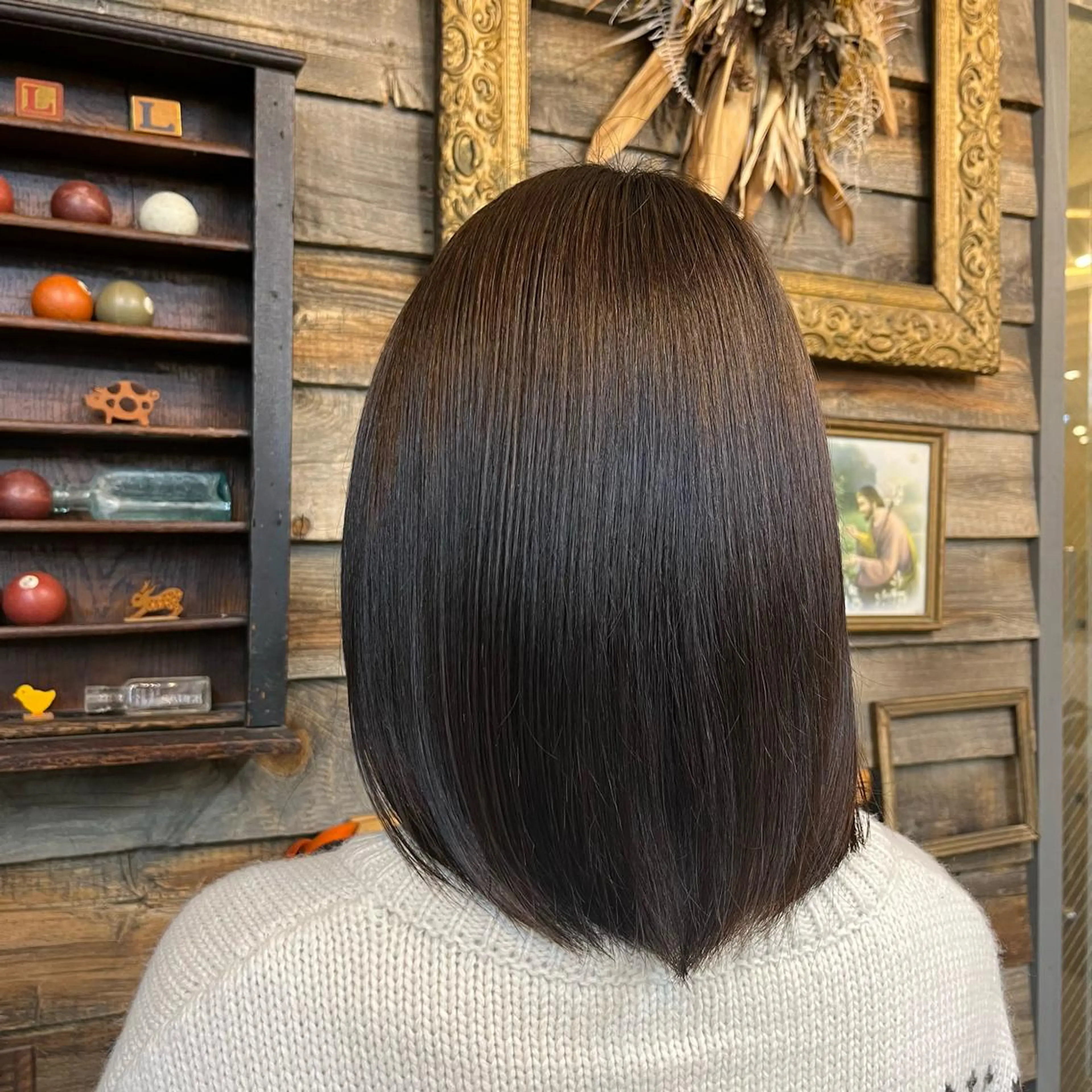ミディアム カラー ヘアカラー トリートメント 川崎 かなでのヘアスタイル