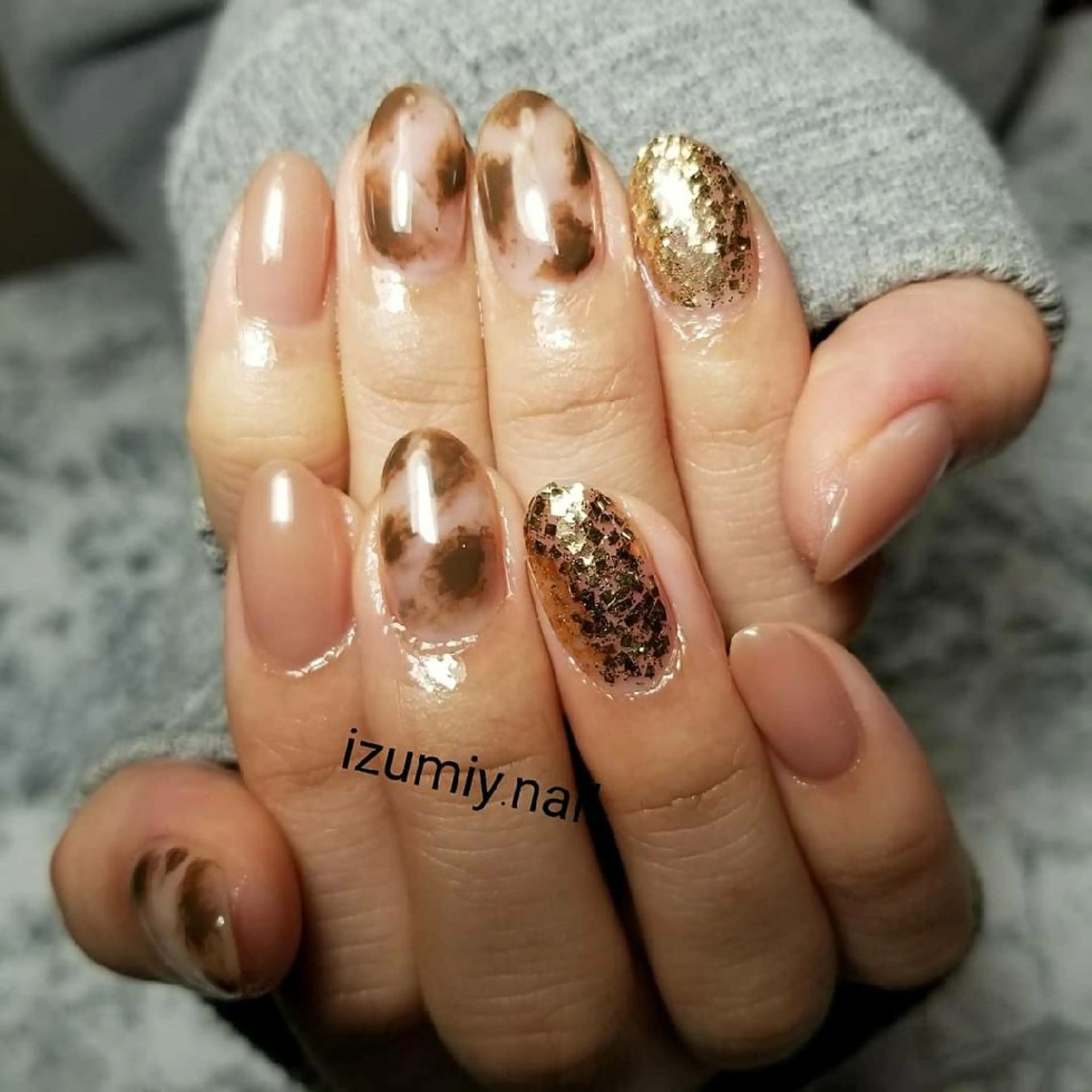 セミロング izumiynail いずみのネイルデザイン