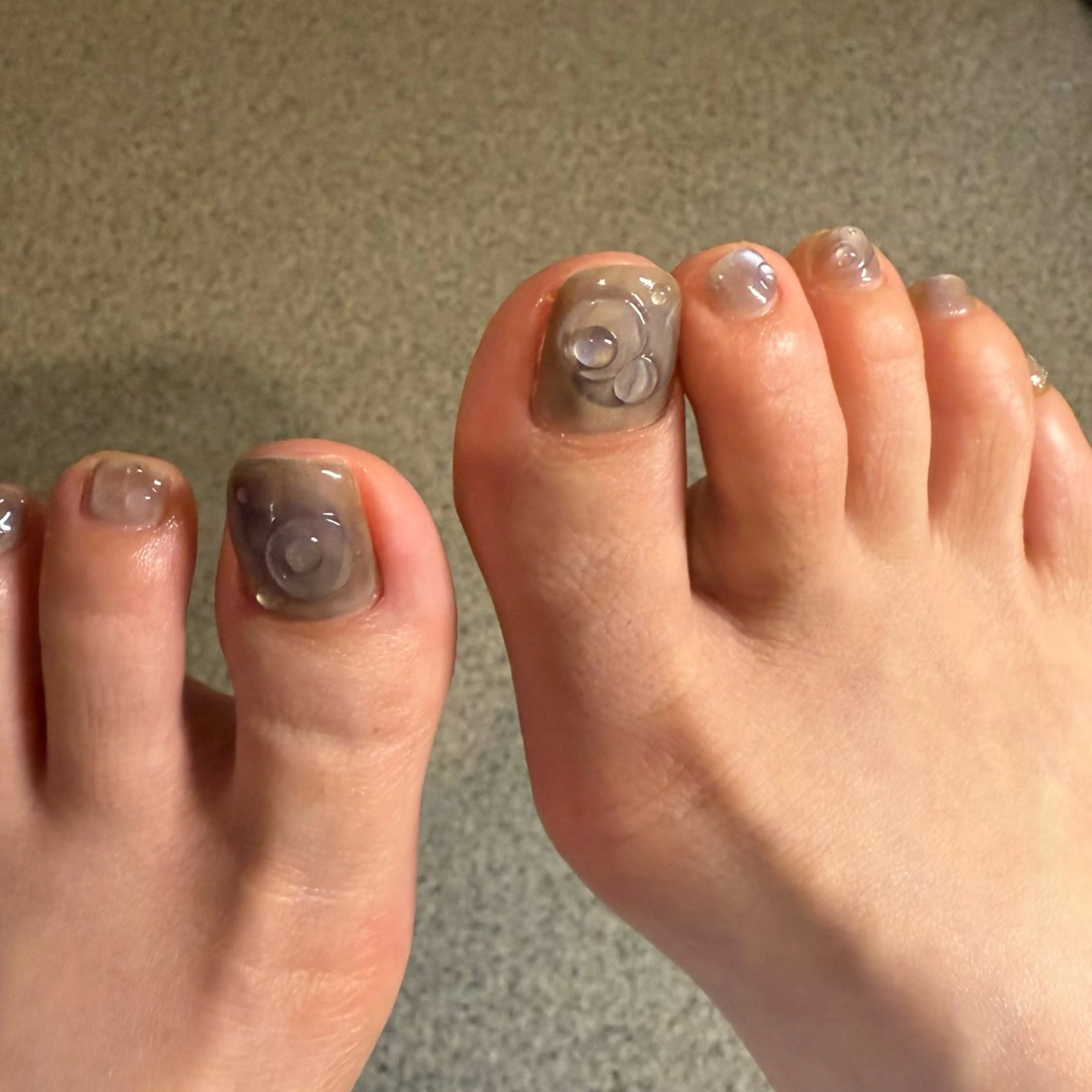 アート乗せ放題コース120分 フット👣 オフケア込みの写真