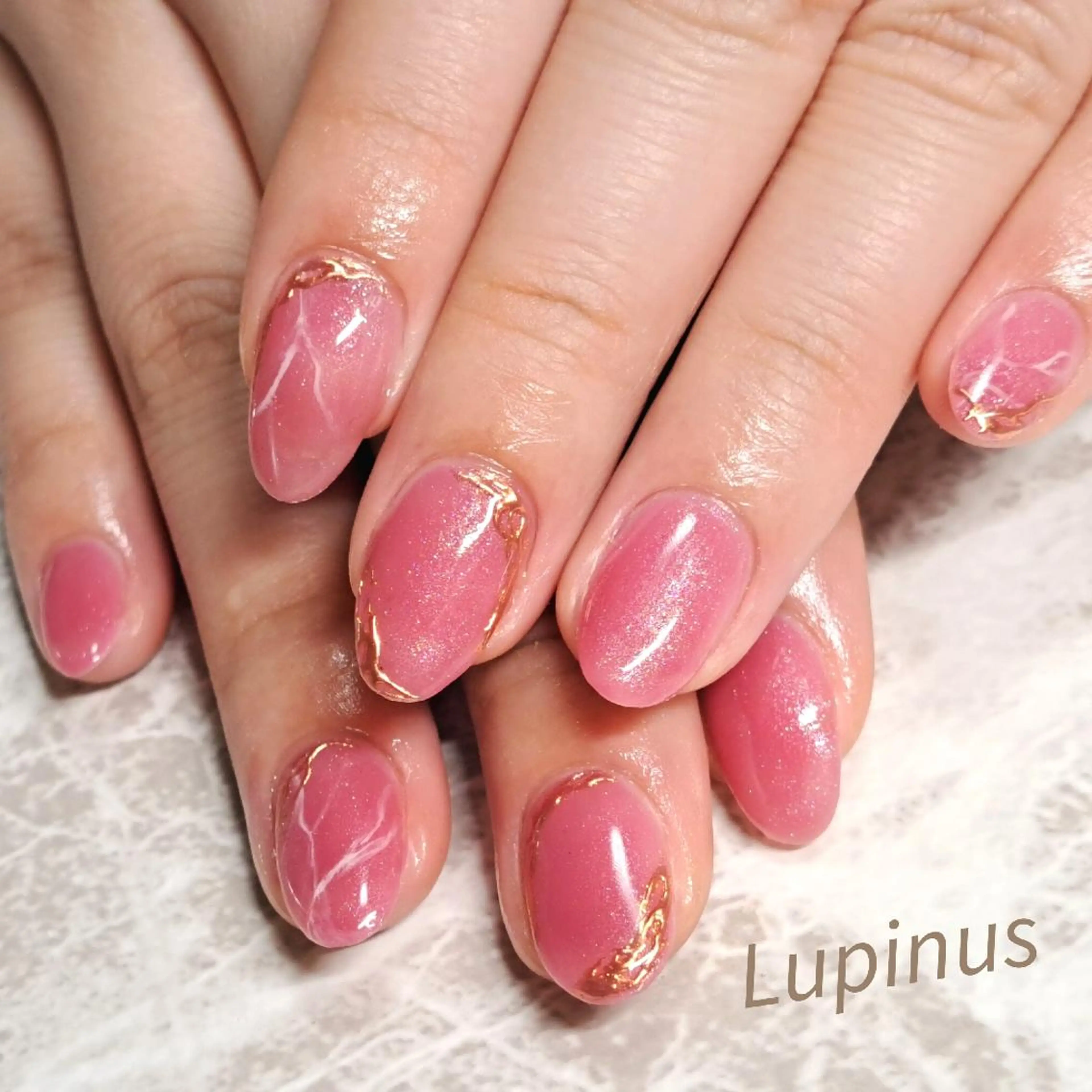 ネイル 大理石ネイル(マーブル) Lupinus ルピナスのネイルデザイン