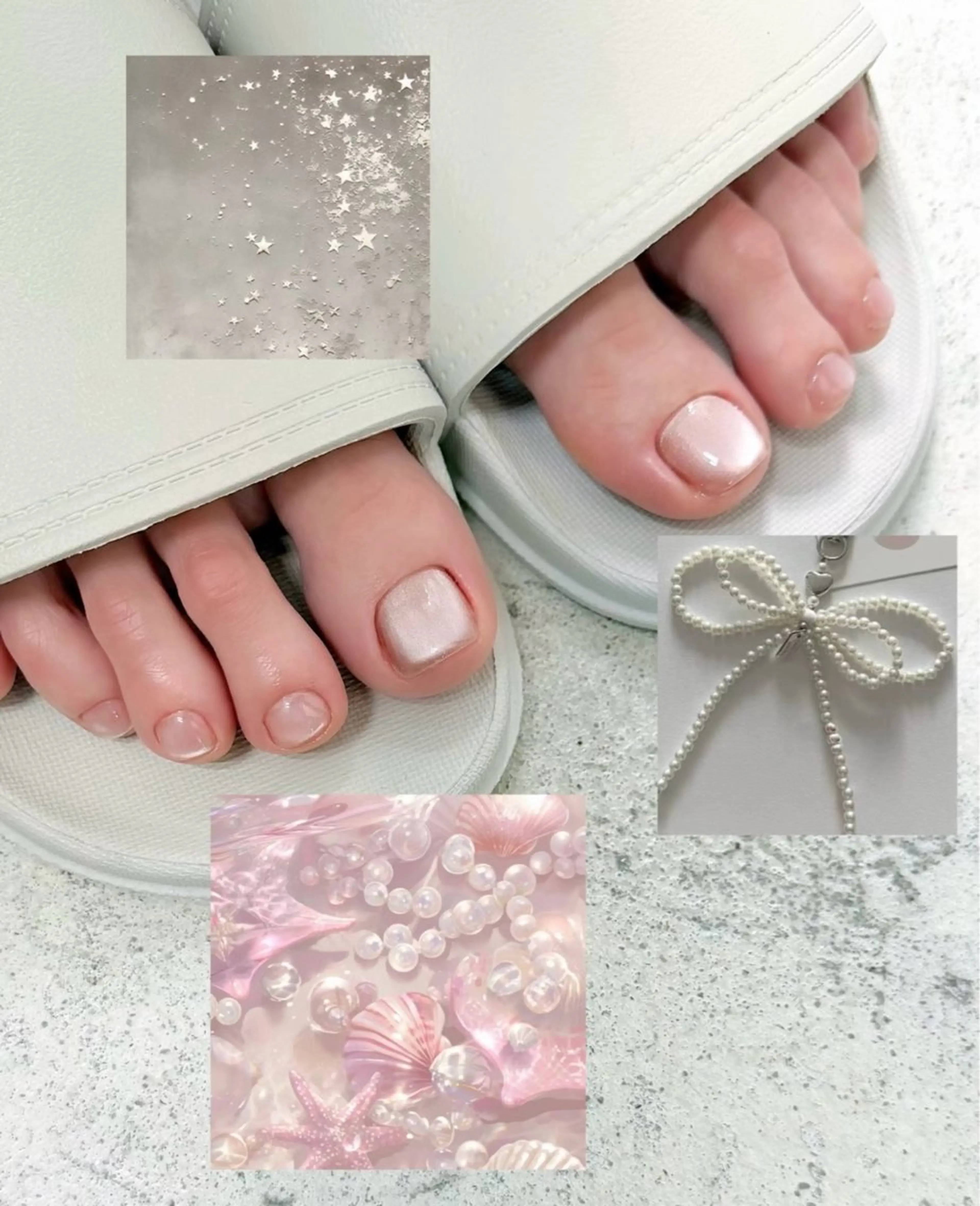 ネイル フットネイル 穎 アオリのネイルデザイン