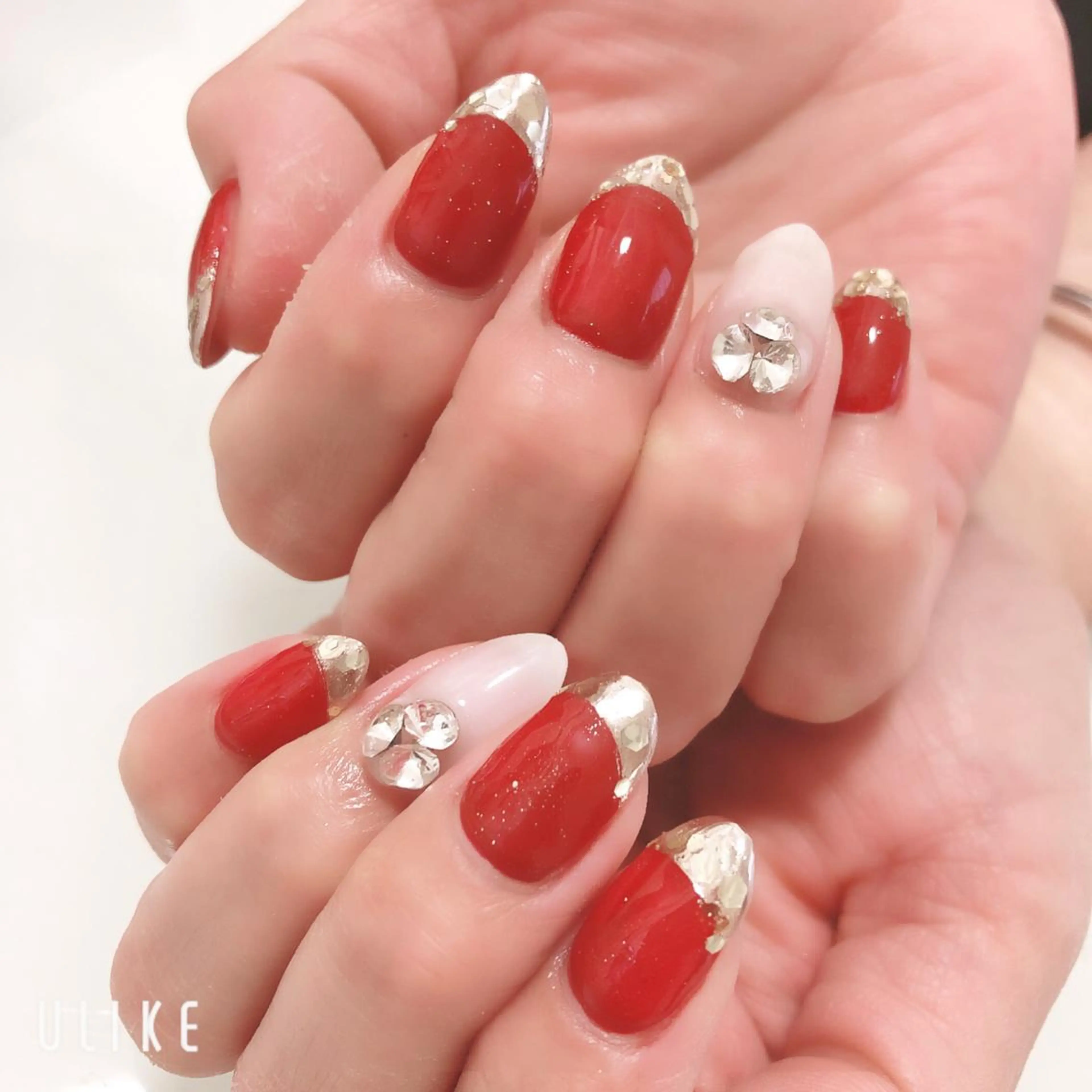 ネイル 桜ネイル フレンチネイル ジェルネイル ガラスフレンチ パステルネイル Azulsou 廣川愛のネイルデザイン