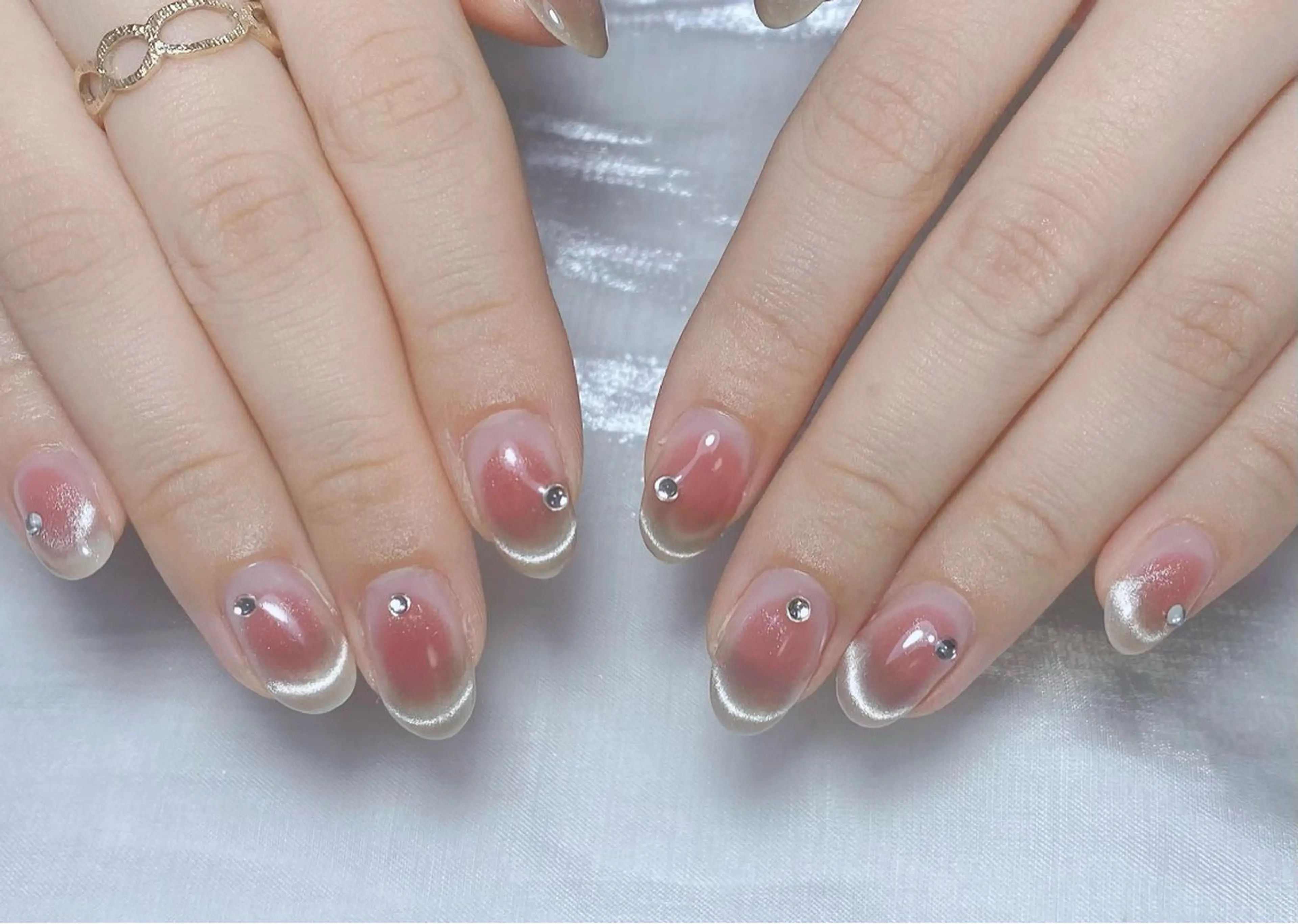 ネイル アートネイル フレンチネイル ジェルネイル グラデーション 韓国ネイル Nail Salon kihi大塚店のネイルデザイン