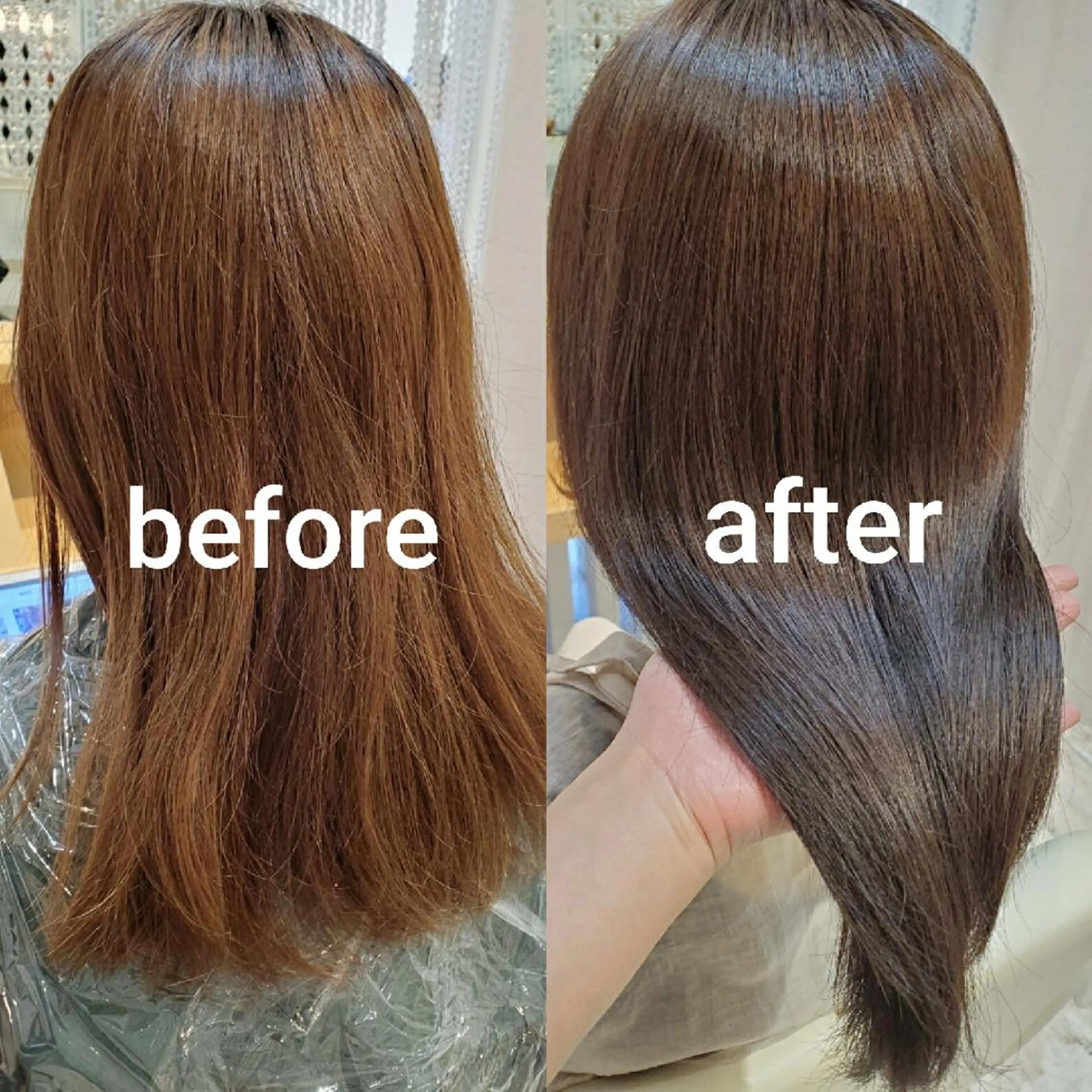 セミロング カラー ベージュカラー 透明感カラー トリートメント 北九州美容室 🕊️わかな✂︎のヘアスタイル