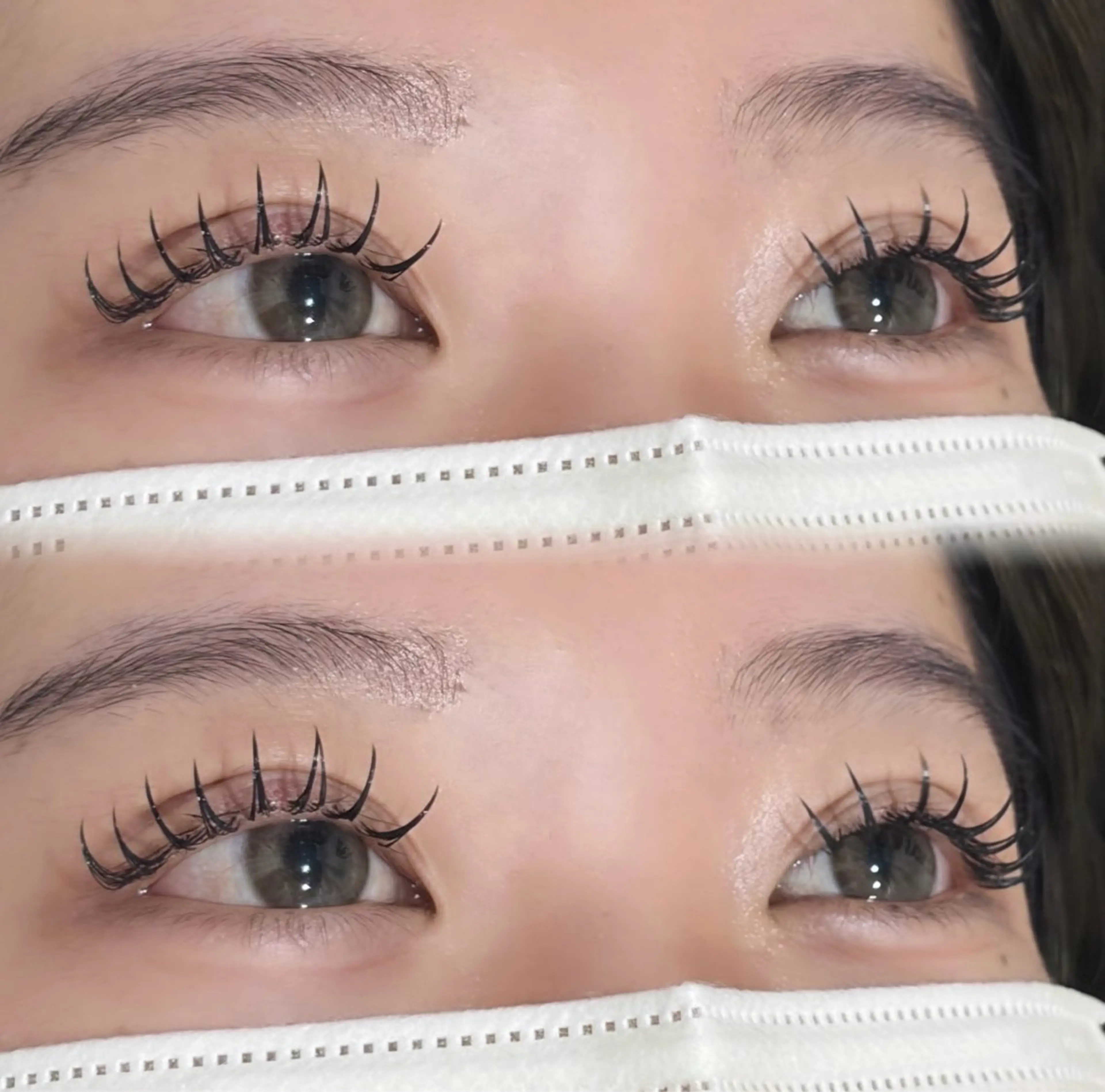 マツエク・マツパ 束感まつ毛 フラットラッシュ マツエク REVE🖤✧︎*。 yoshioka🎀のマツエク・マツパデザイン