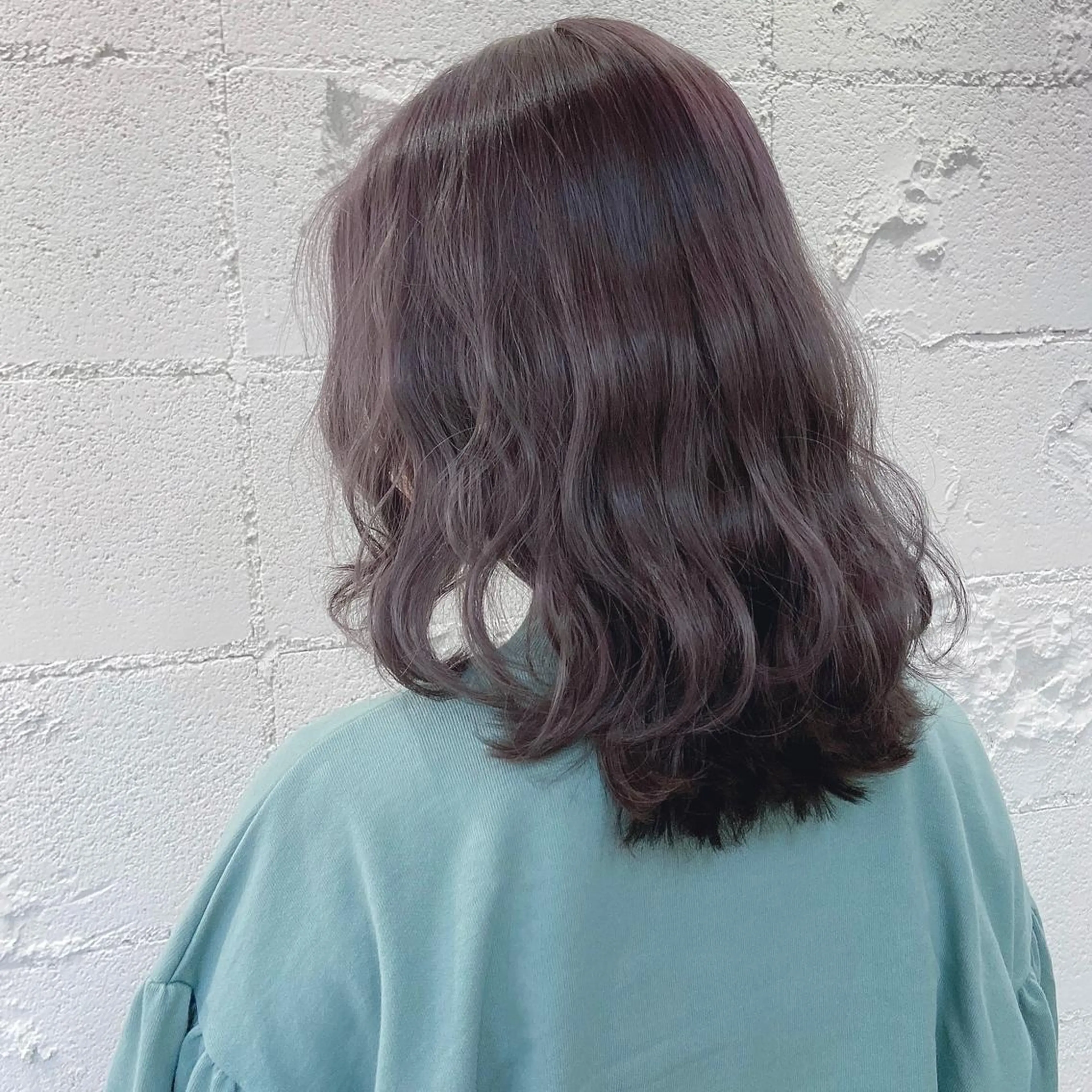 ミディアム カラー グレージュ シアーグレージュ 韓国カットパーマ✂︎ Toshiのヘアスタイル