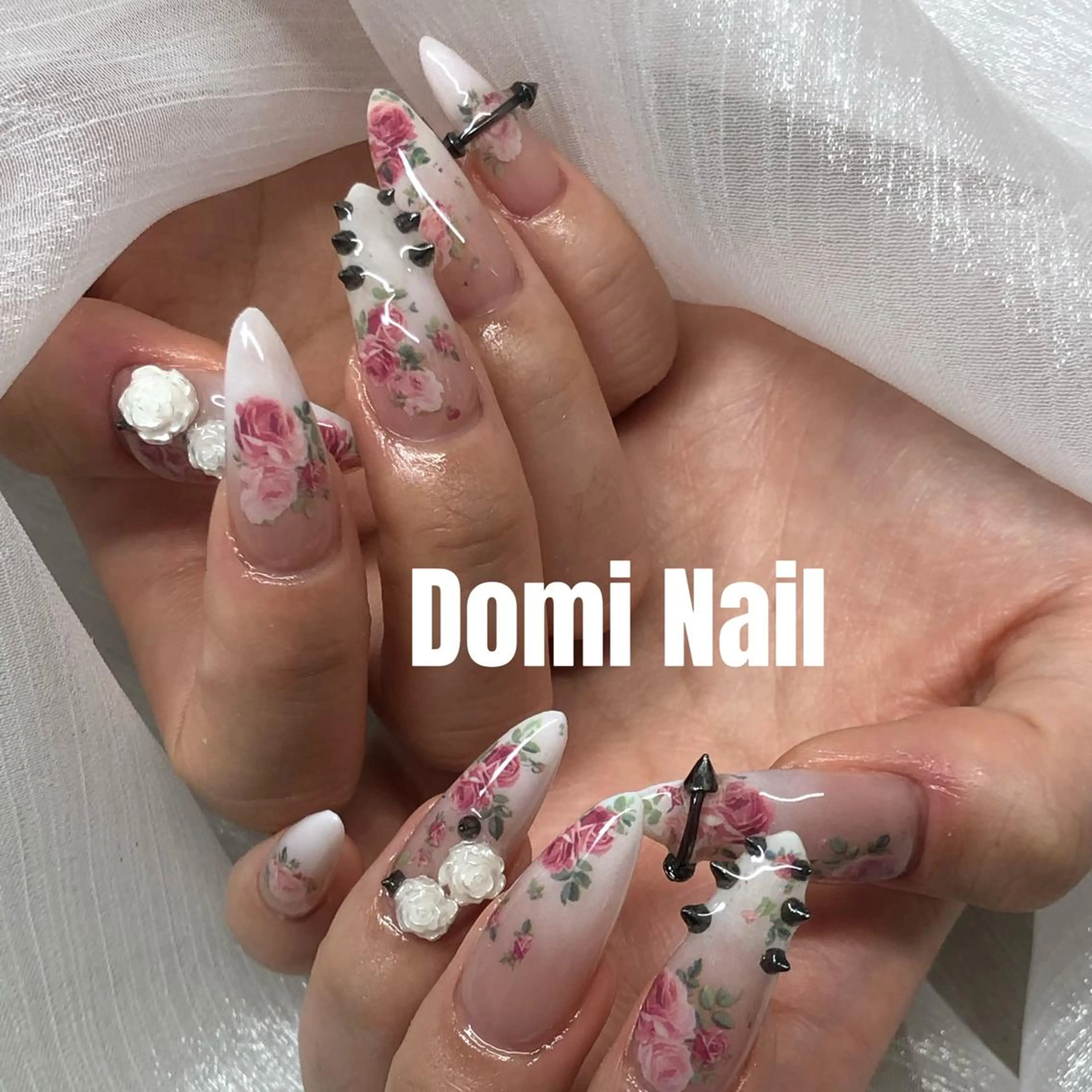 ネイル 持ち込み ネイルチップ ハンドネイル Domi Nail Salonのネイルデザイン