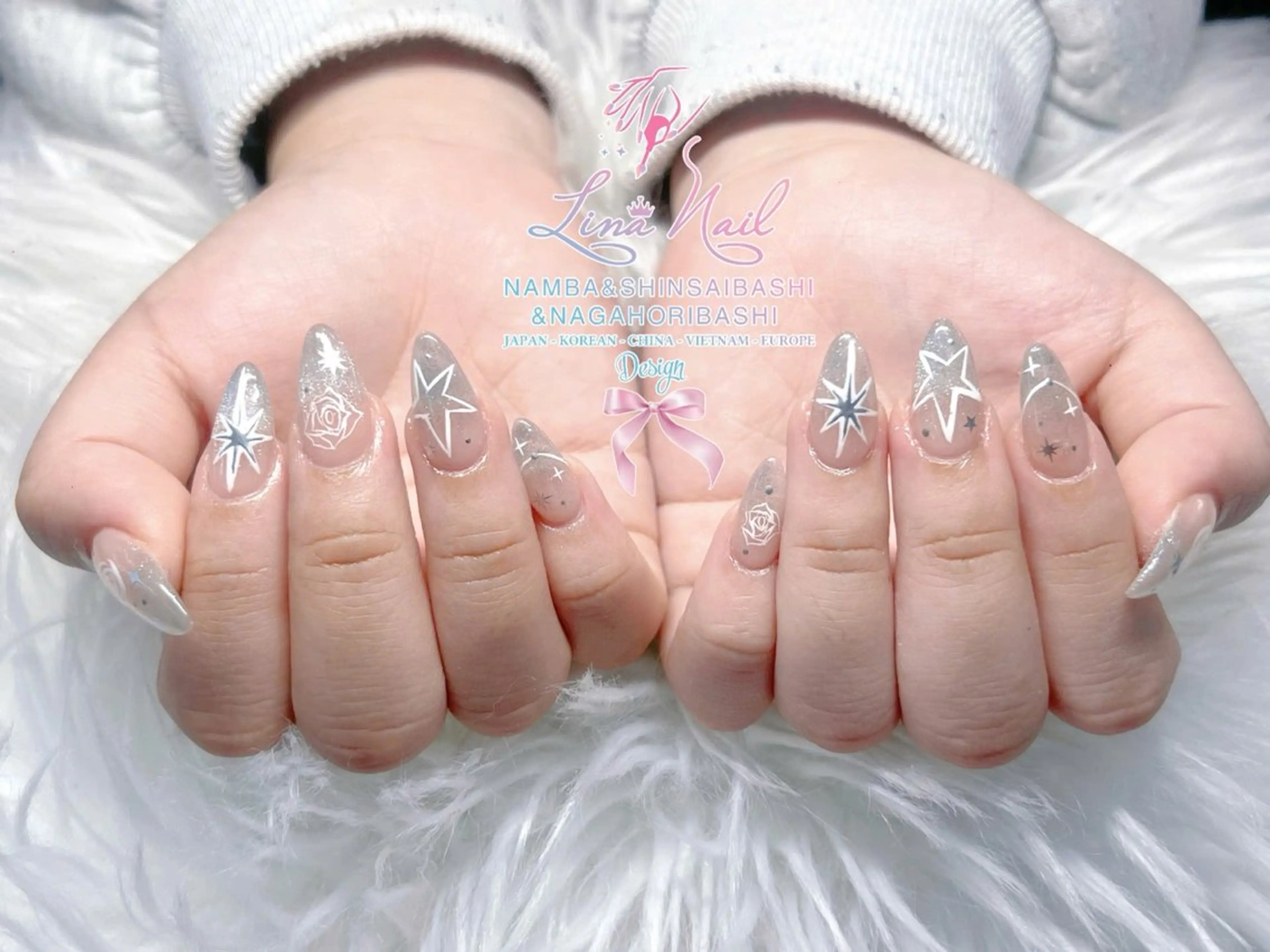 ネイル チークネイル 桜ネイル フラッシュネイル フットネイル ジェルネイル ハンドネイル 79LINA NAIL 心斎橋店所属・リナネイル アメ村心斎橋店のネイルデザイン