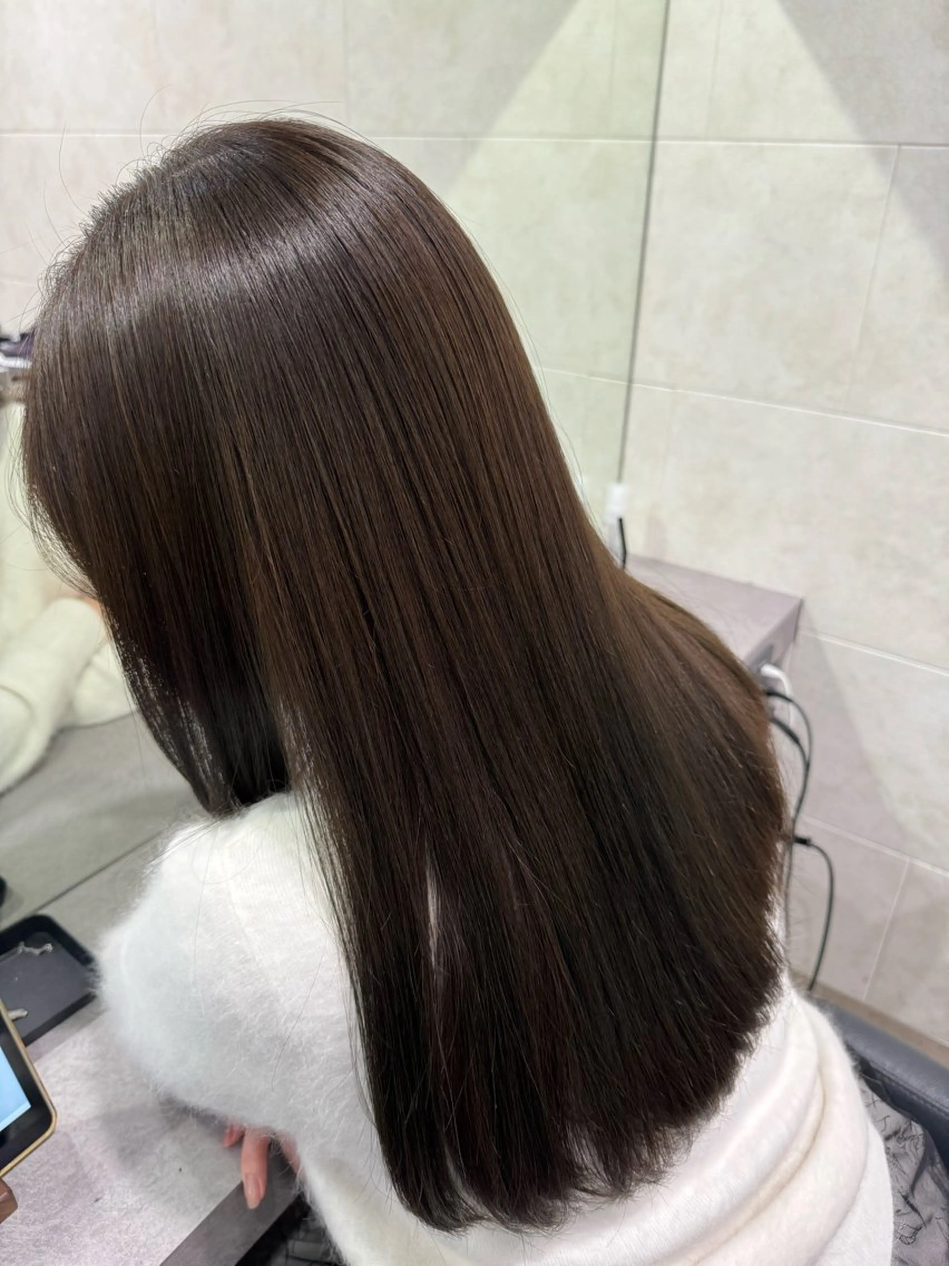 ロング カラー 年齢悩みを全て解消/ 白髪と癖毛　松本雄光のヘアスタイル