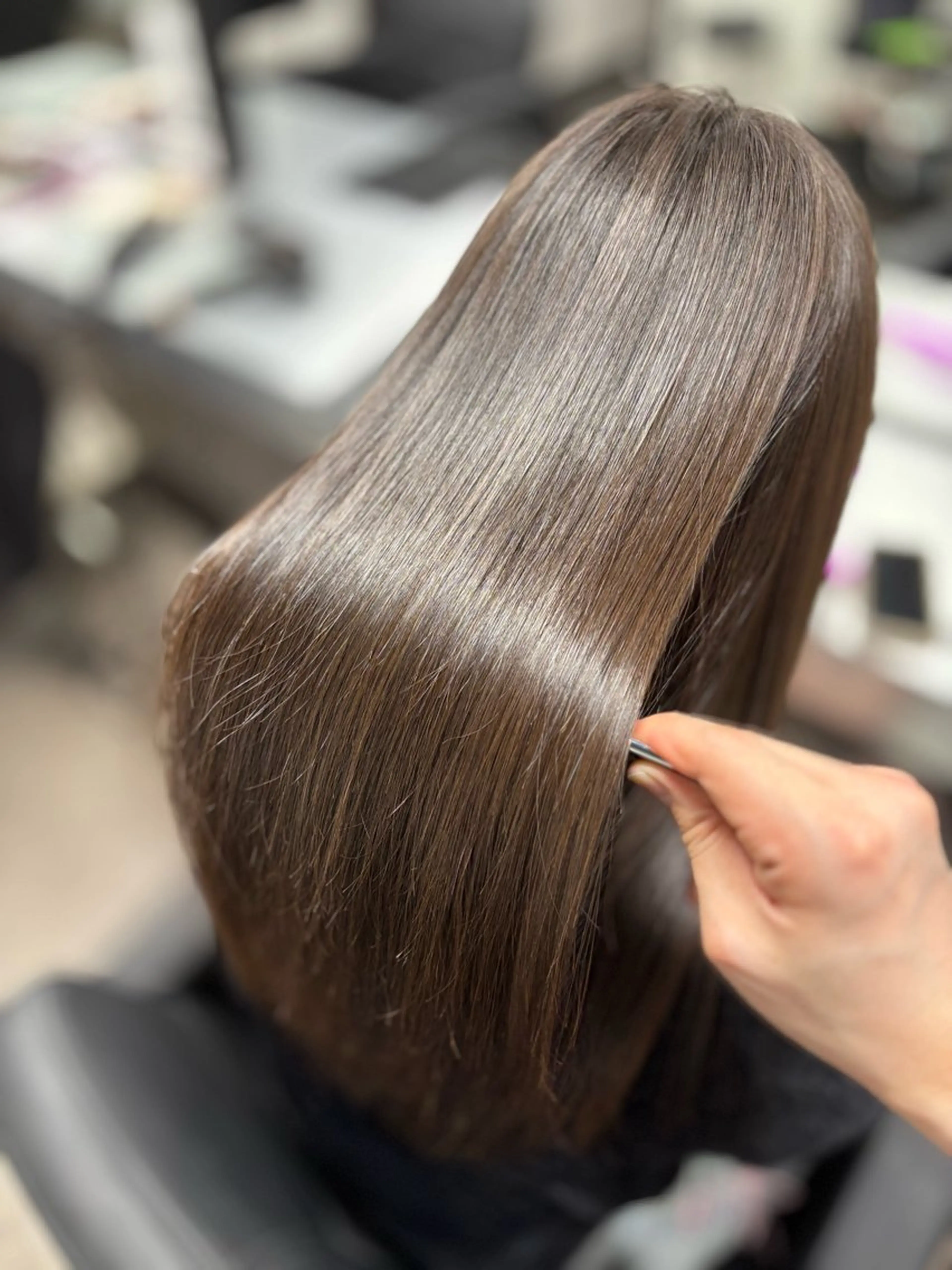 セミロング カット 縮毛矯正 トリートメント 【美髪/艶縮毛矯正】 ☘️Taketo☘️のヘアスタイル