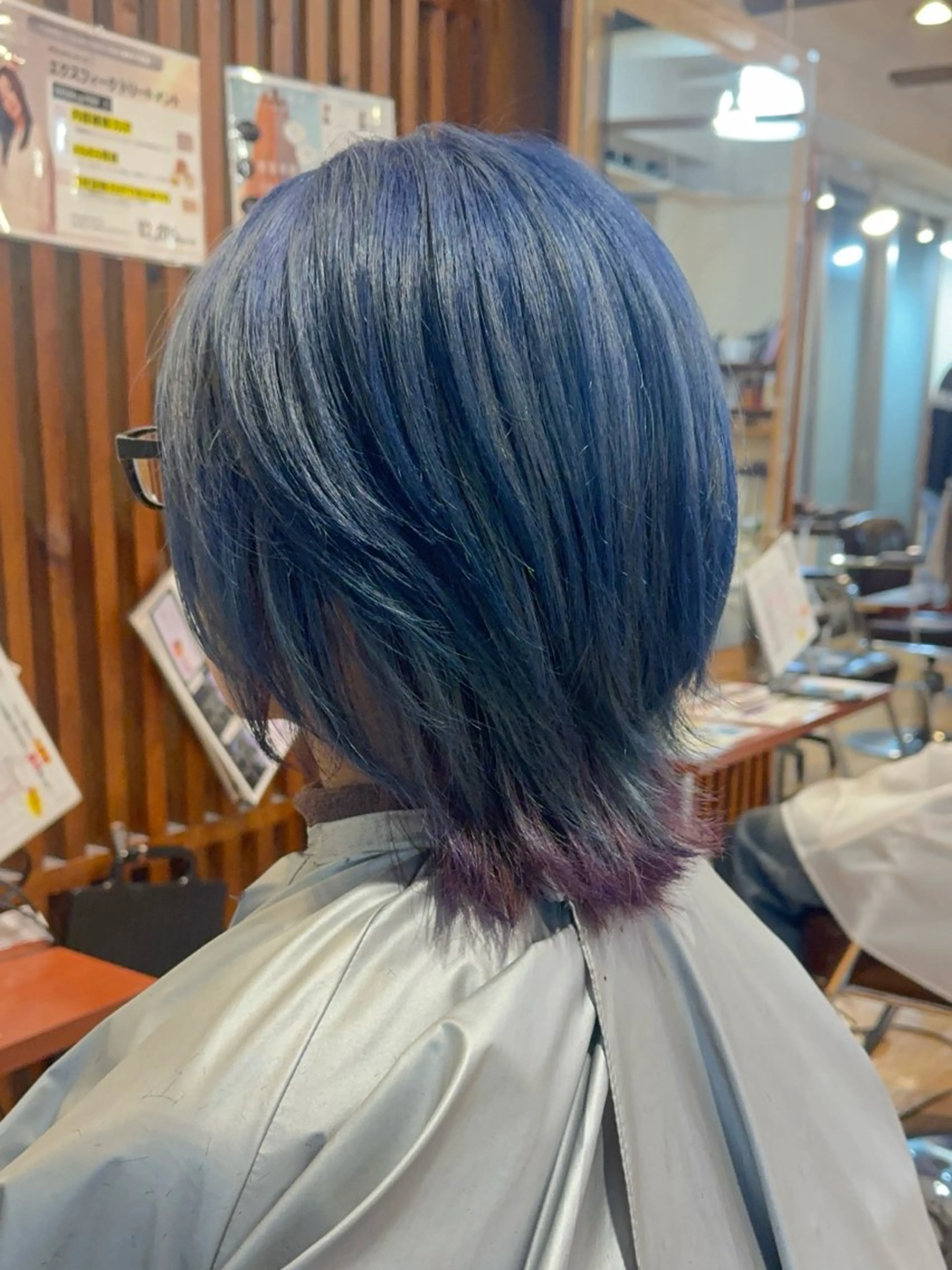 ショート カラー カット ヘアカラー ルーツ/ デザイン/ ハイトーン/おこのぎのヘアスタイル