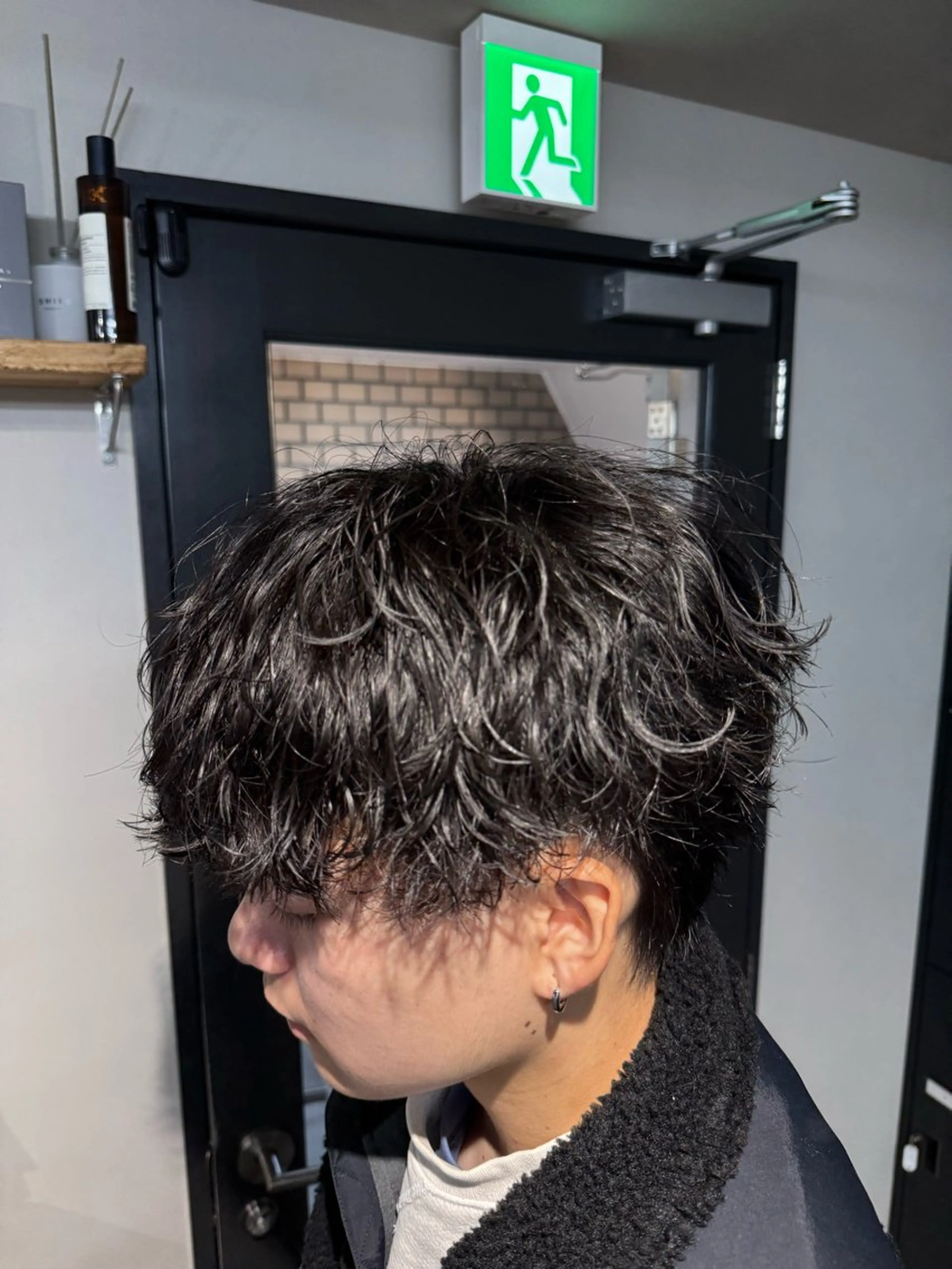 パーマ メンズ メンズパーマ 波巻きパーマ 立川韓国メンズヘア ニュアンスパーマ安井のヘアスタイル