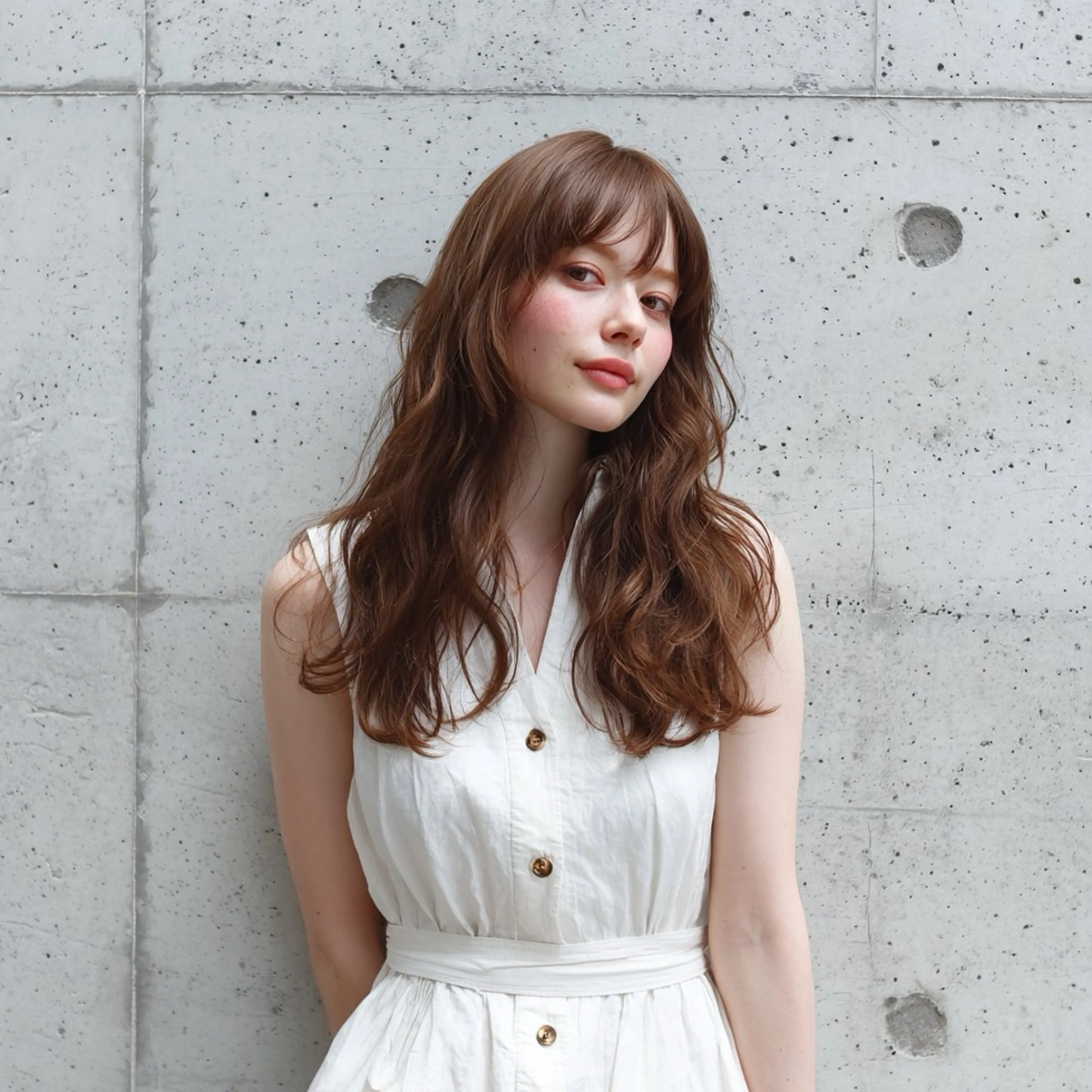 セミロング カラー ヘアカラー トリートメント 池袋/カラー特化🎨 ロング料金なし🩵のヘアスタイル