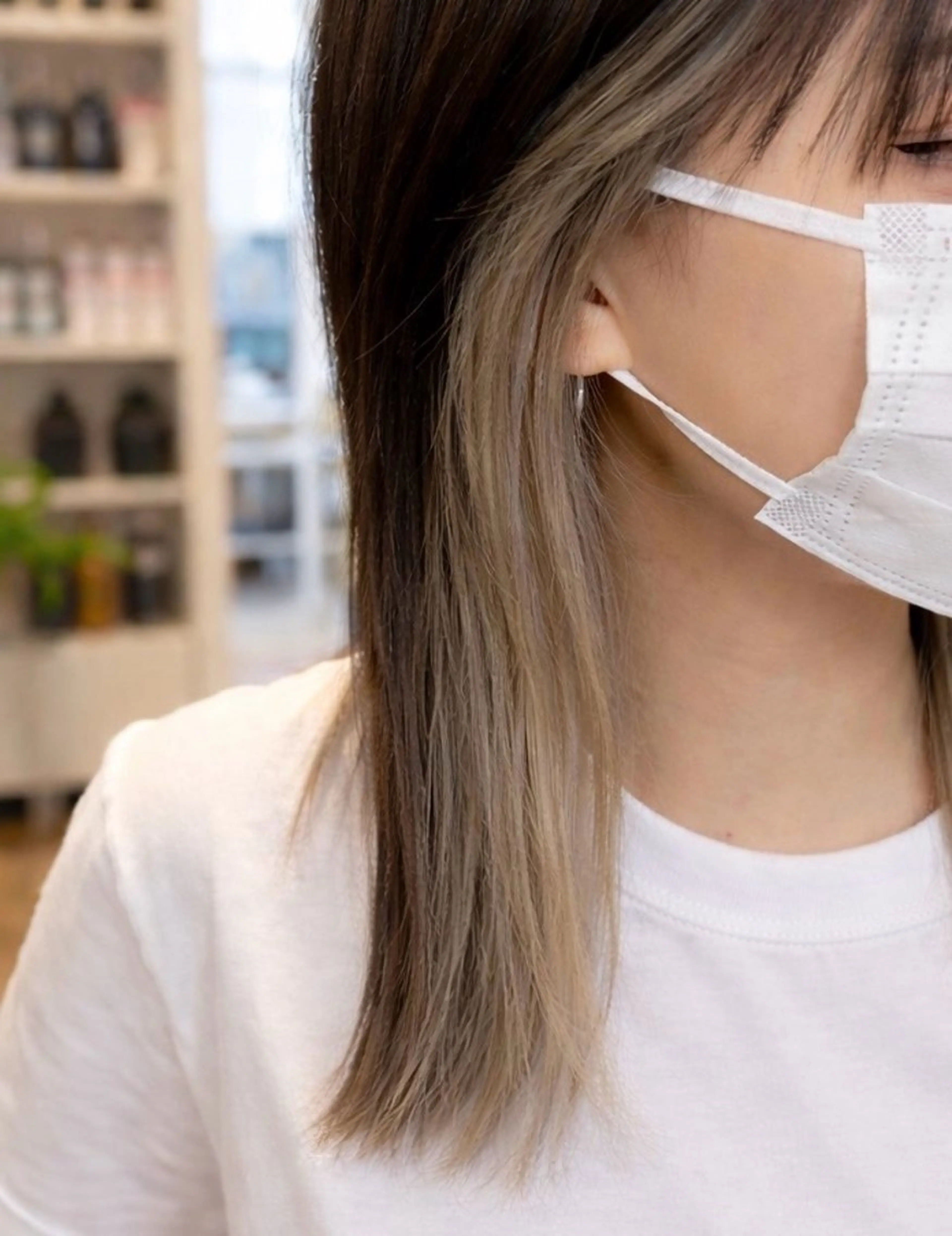 ミディアム 🩶透明感カラー/ 縮毛矯正LUNA🩶のヘアスタイル