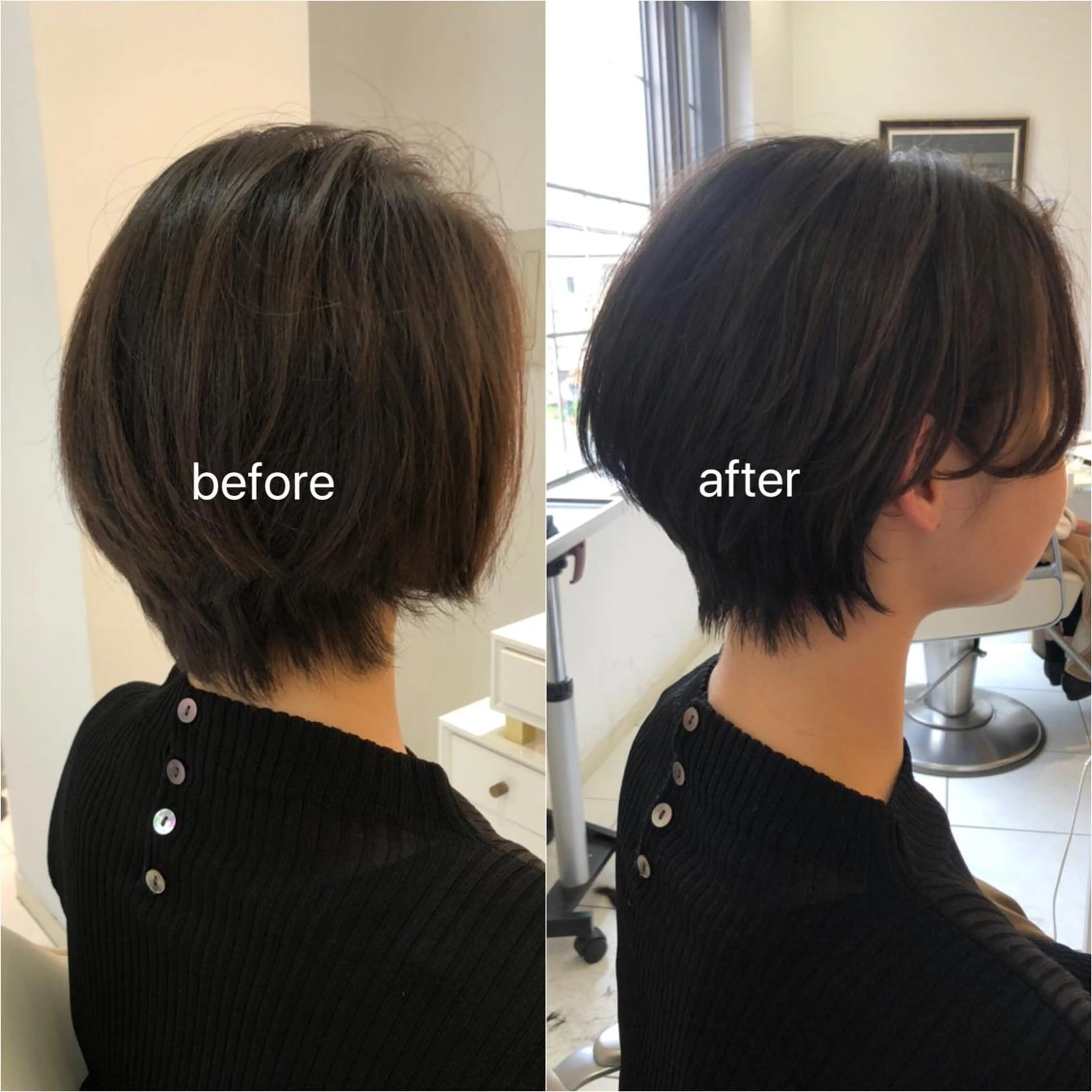 ショート カラー 店長/mao/ 前髪/顔周りカットのヘアスタイル