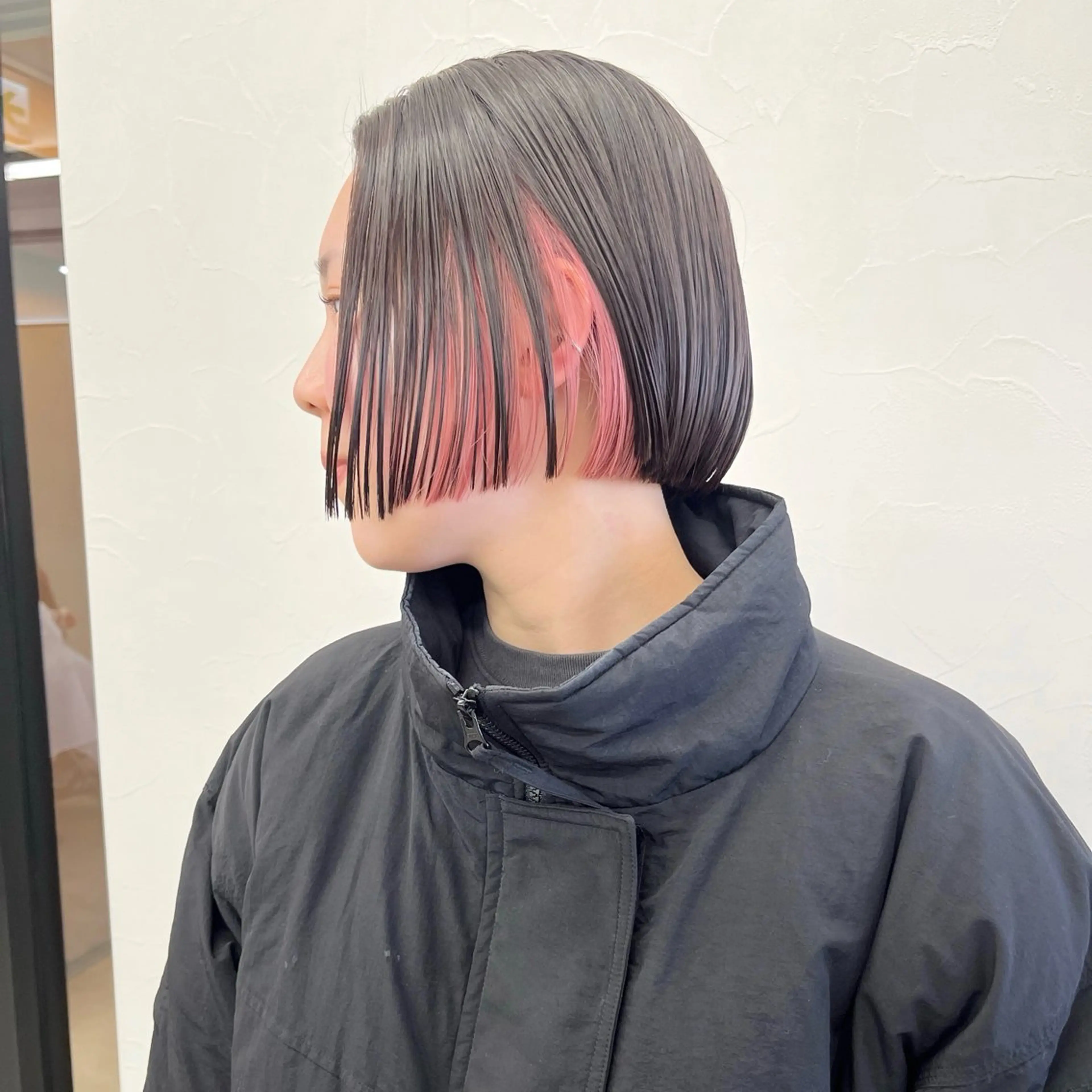 ショート カラー ブリーチ ブリーチなしカラー ピンクカラー ボブ 髪質改善 カット ヘアカラー トリートメント 初めてのショート お任せください✂️のヘアスタイル