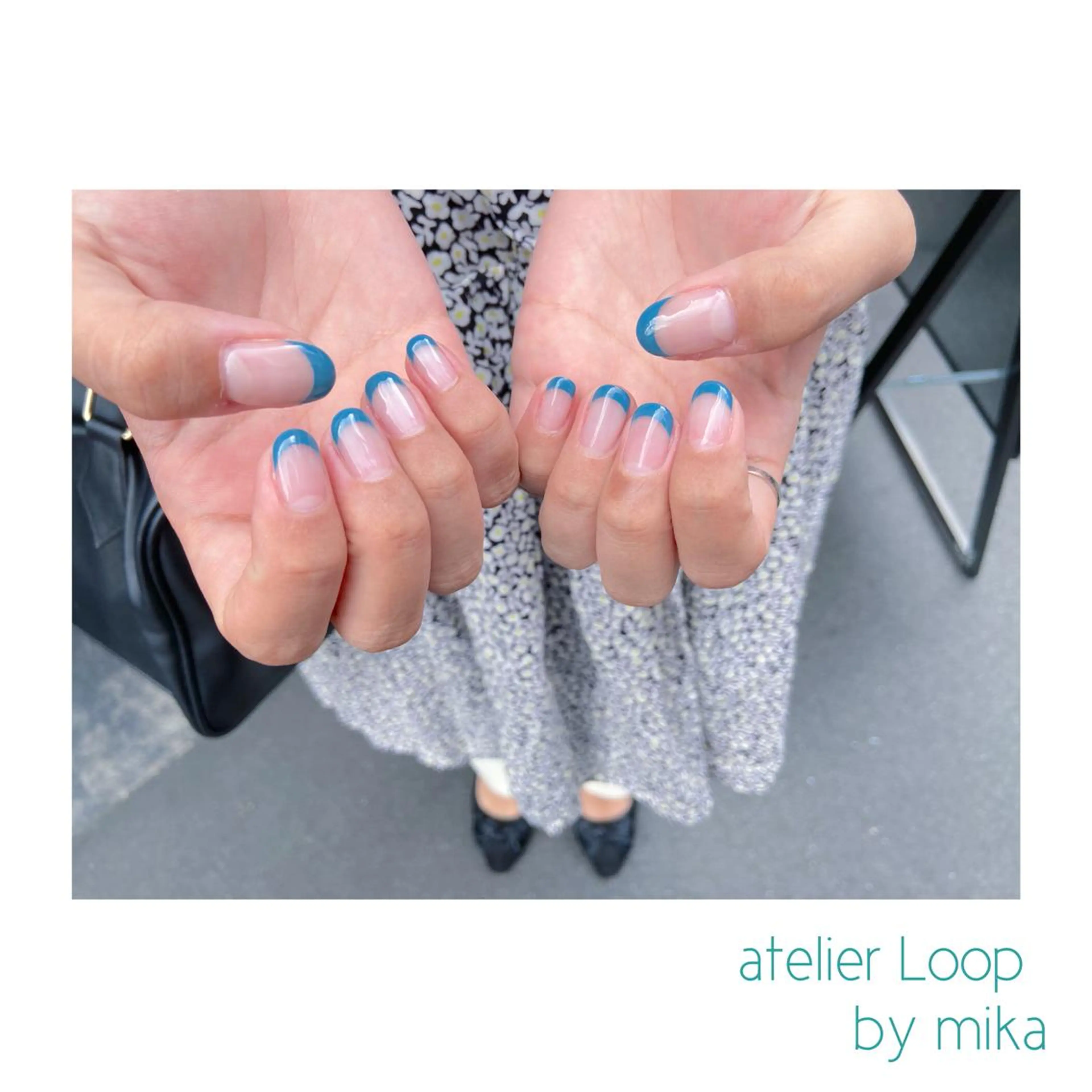 ネイル フレンチネイル ハンドネイル atelier Loop♪MIKAのネイルデザイン