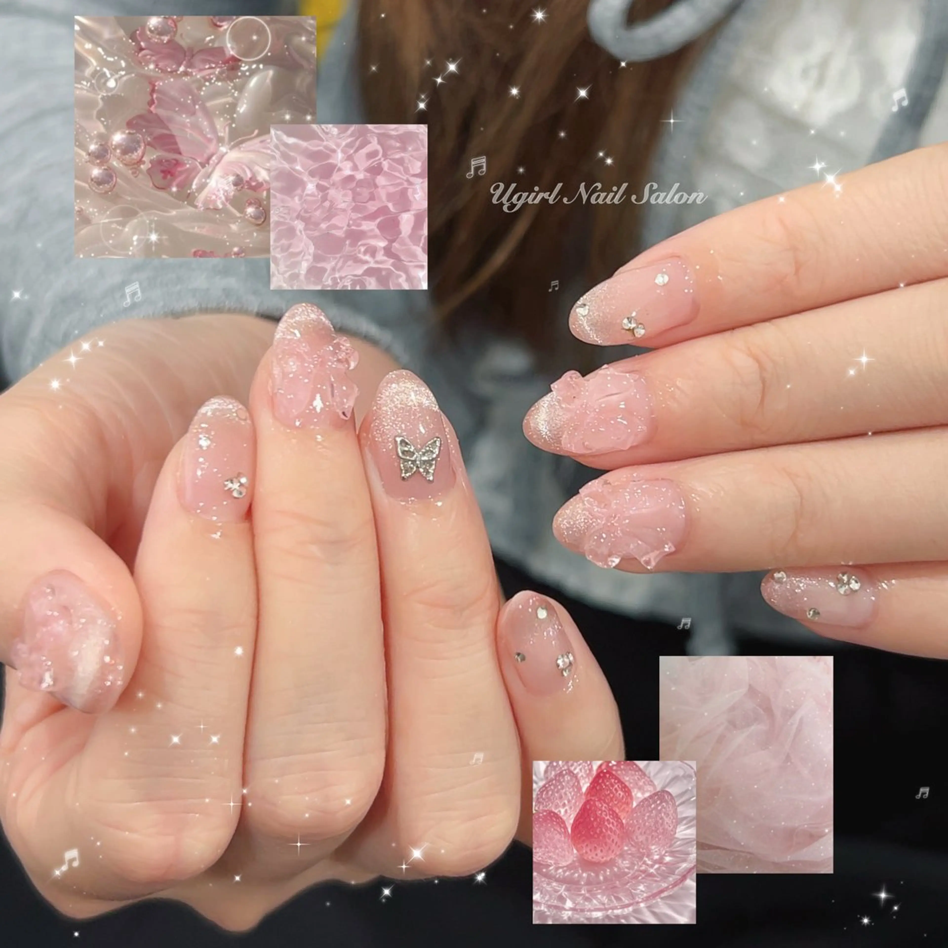 ネイル ハンドネイル 🪄mimi🎀 Midori🪽のネイルデザイン