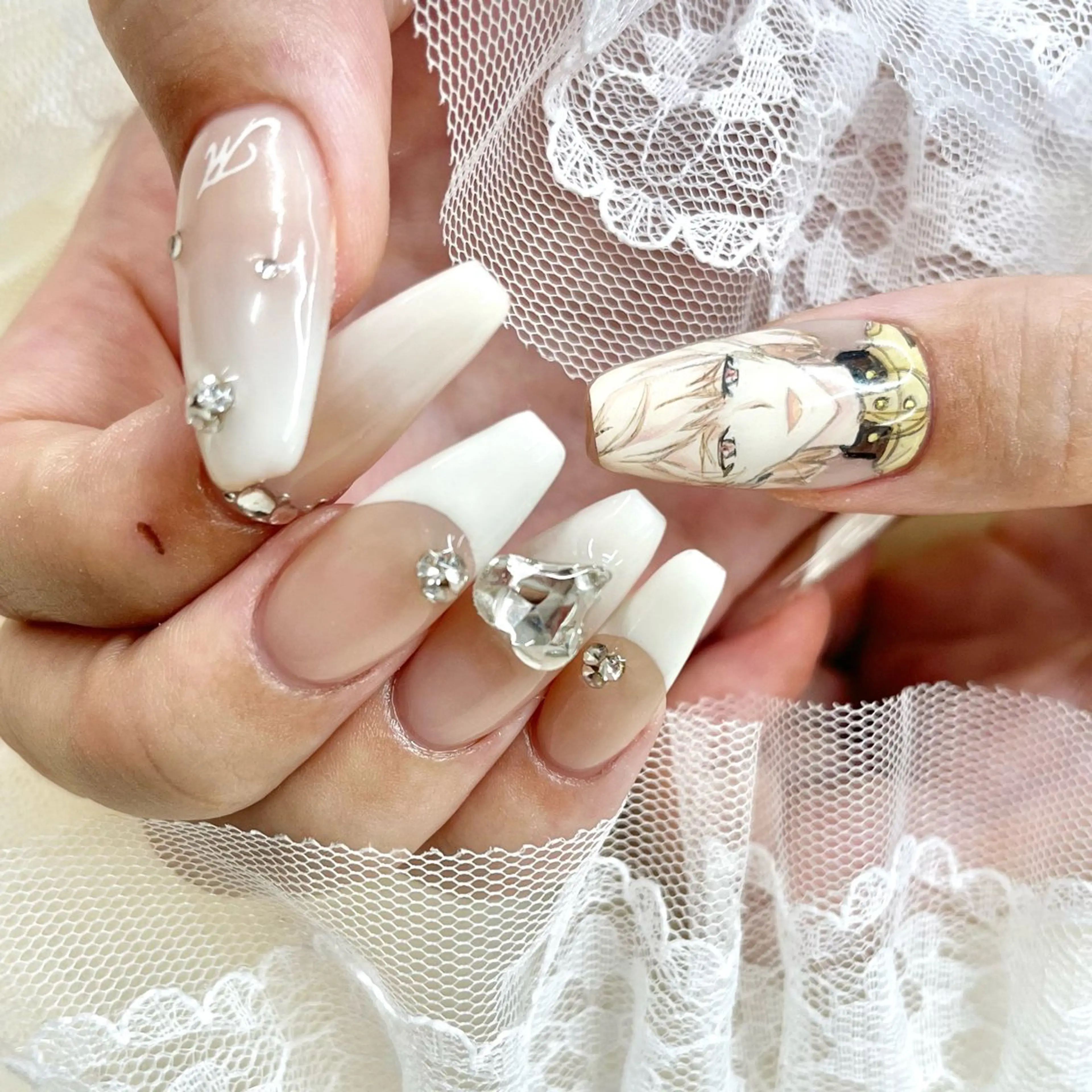 ロング ハンドネイル 池袋痛ネイル Nok. 渡辺のネイルデザイン