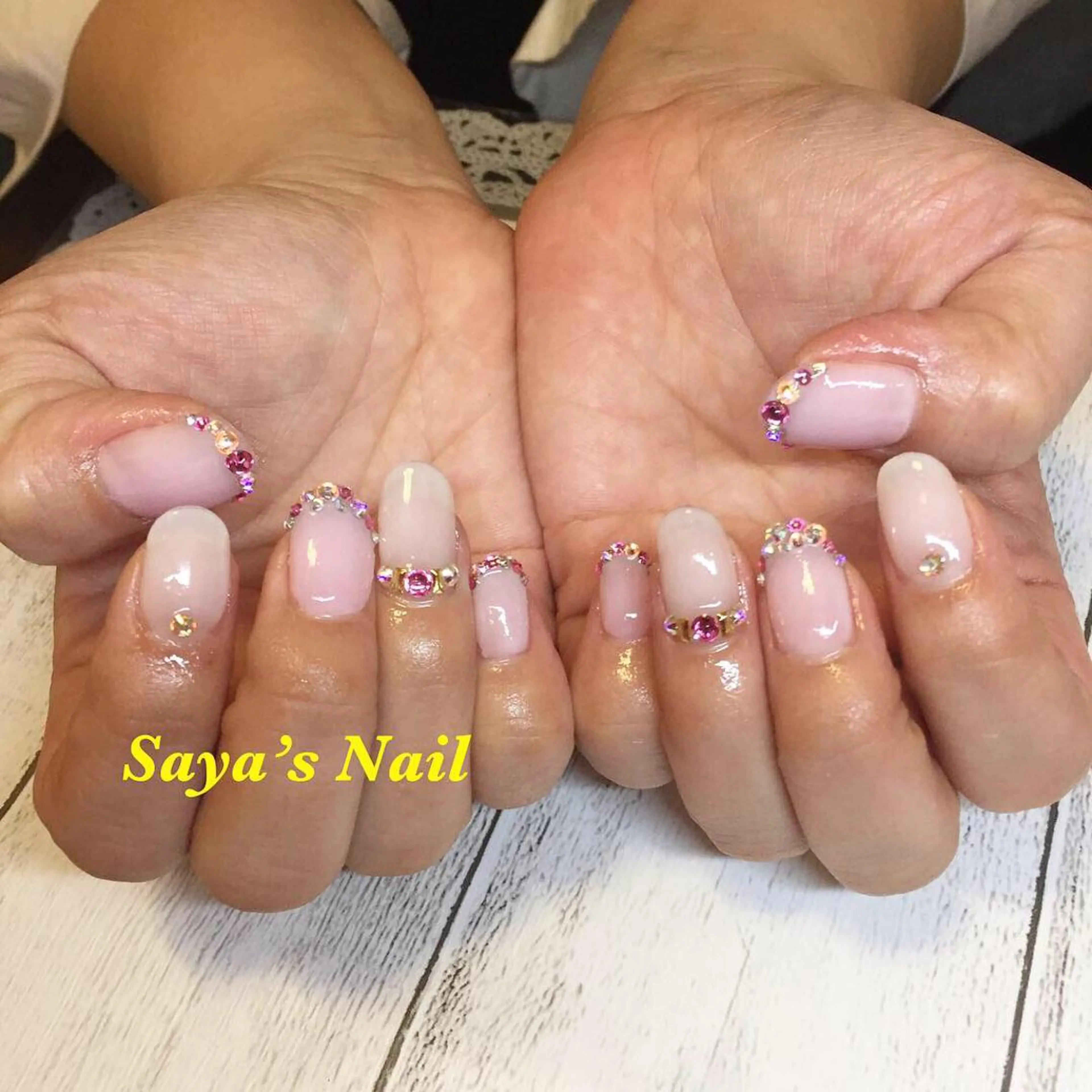 ネイル 長さ出し SantéNail SAYAKAのネイルデザイン