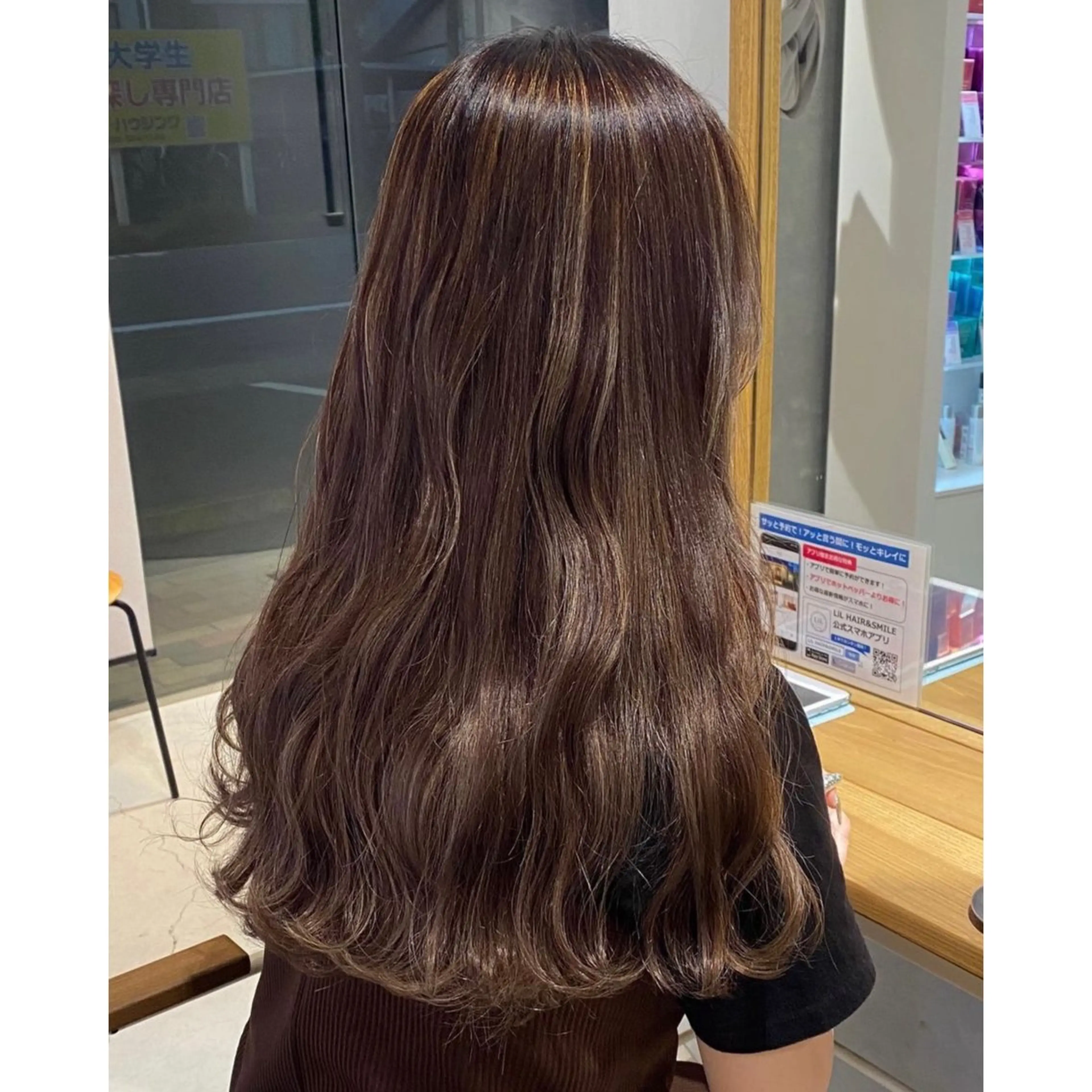 ロング カラー グレージュ ハイライトカラー ハイライト elimabyfif th調布🌙キホ🌙のヘアスタイル