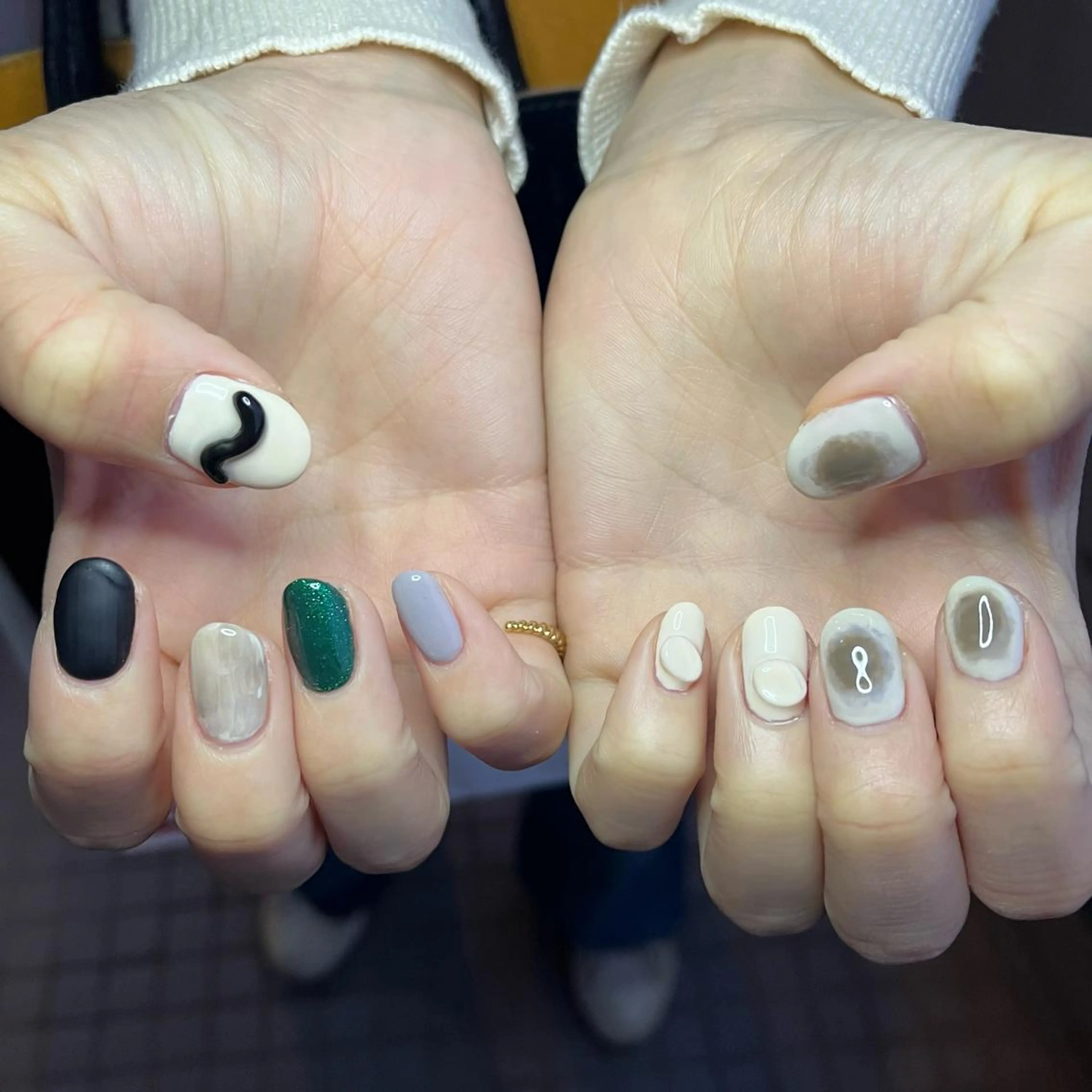 ネイル ハンドネイル 🤎Two ERI🤎のネイルデザイン