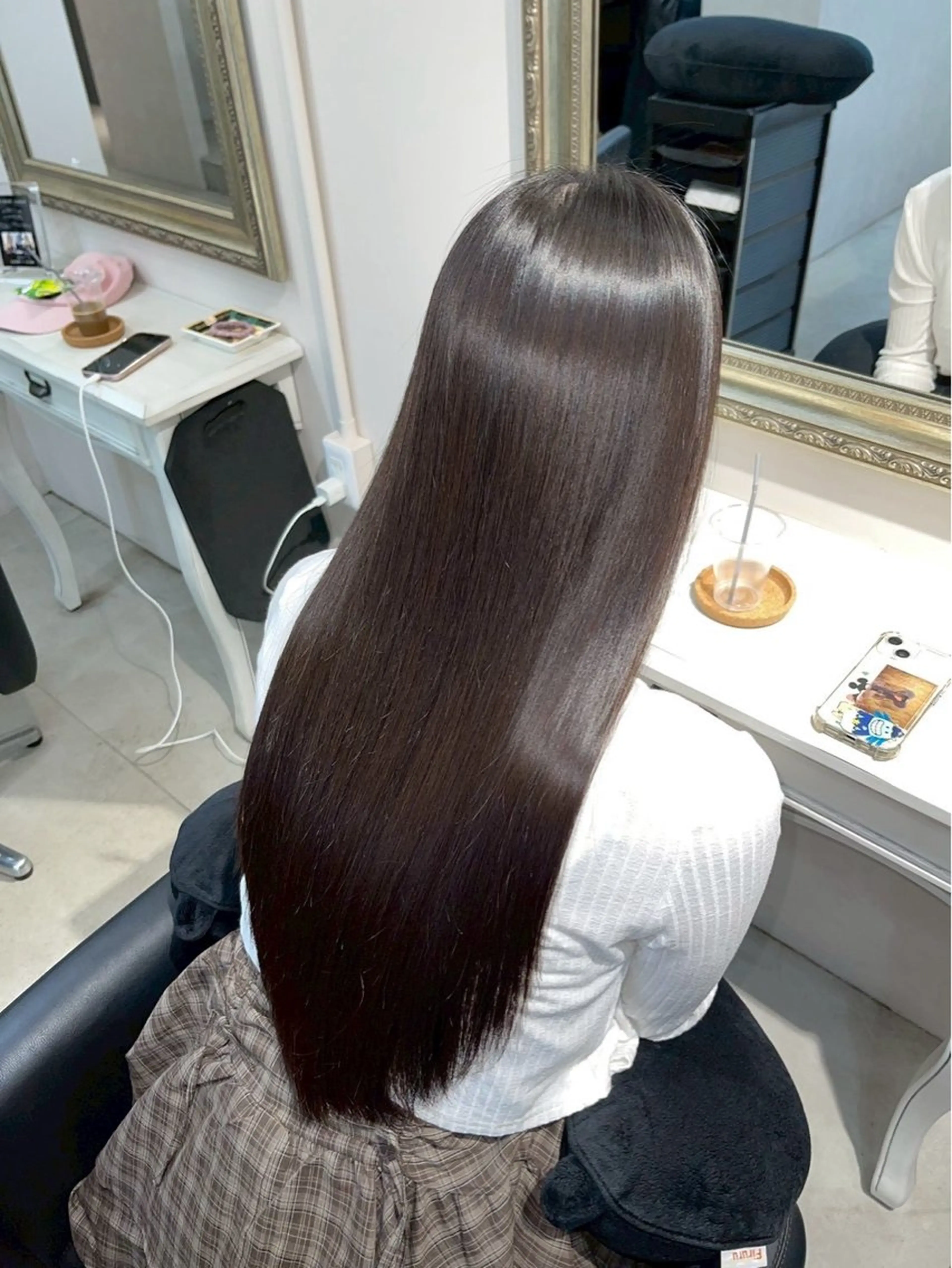 ロング カット 縮毛矯正 早﨑 映天のヘアスタイル