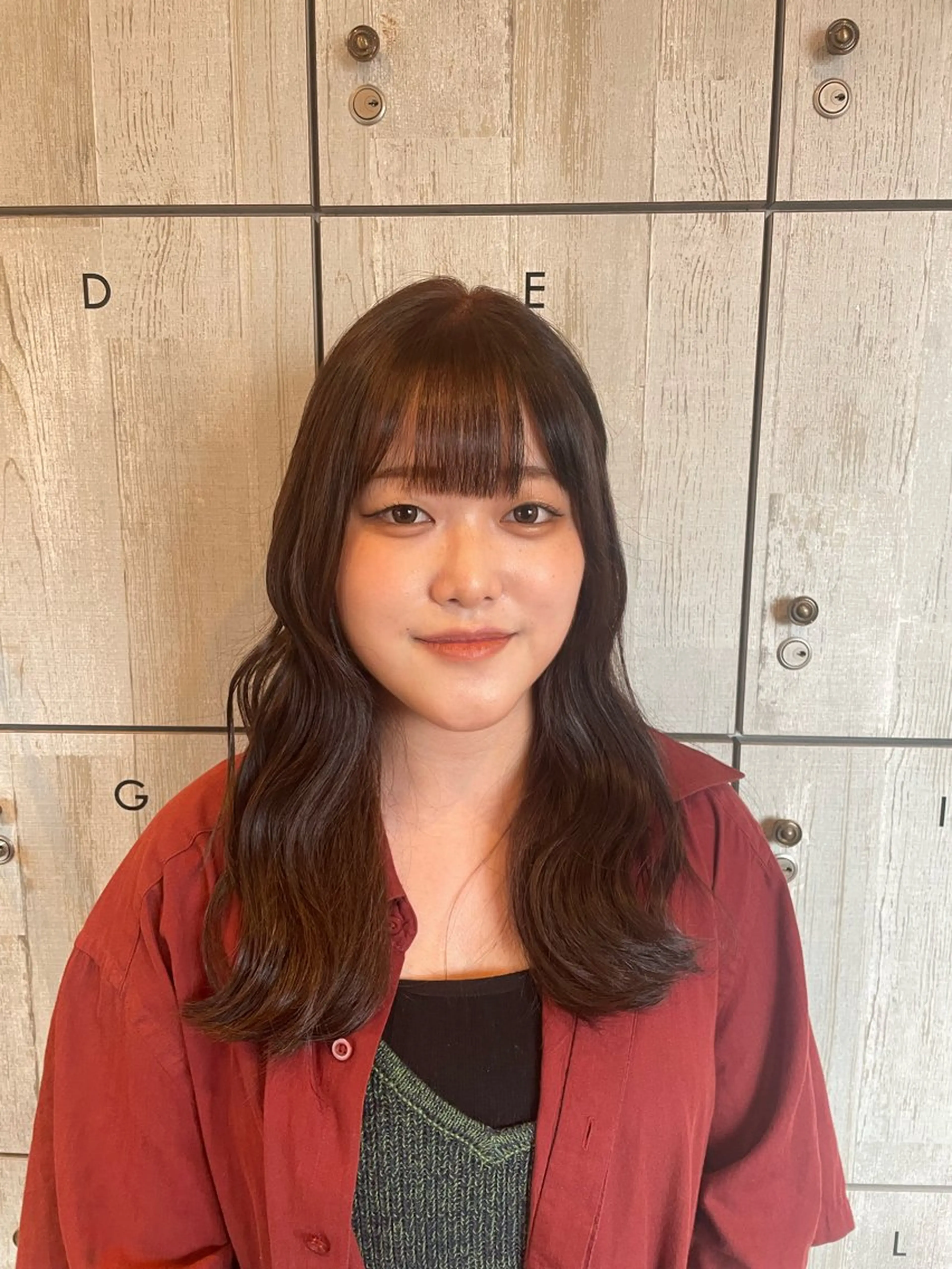 ロング カラー なつき/ 艶カラー/縮毛矯正のヘアスタイル