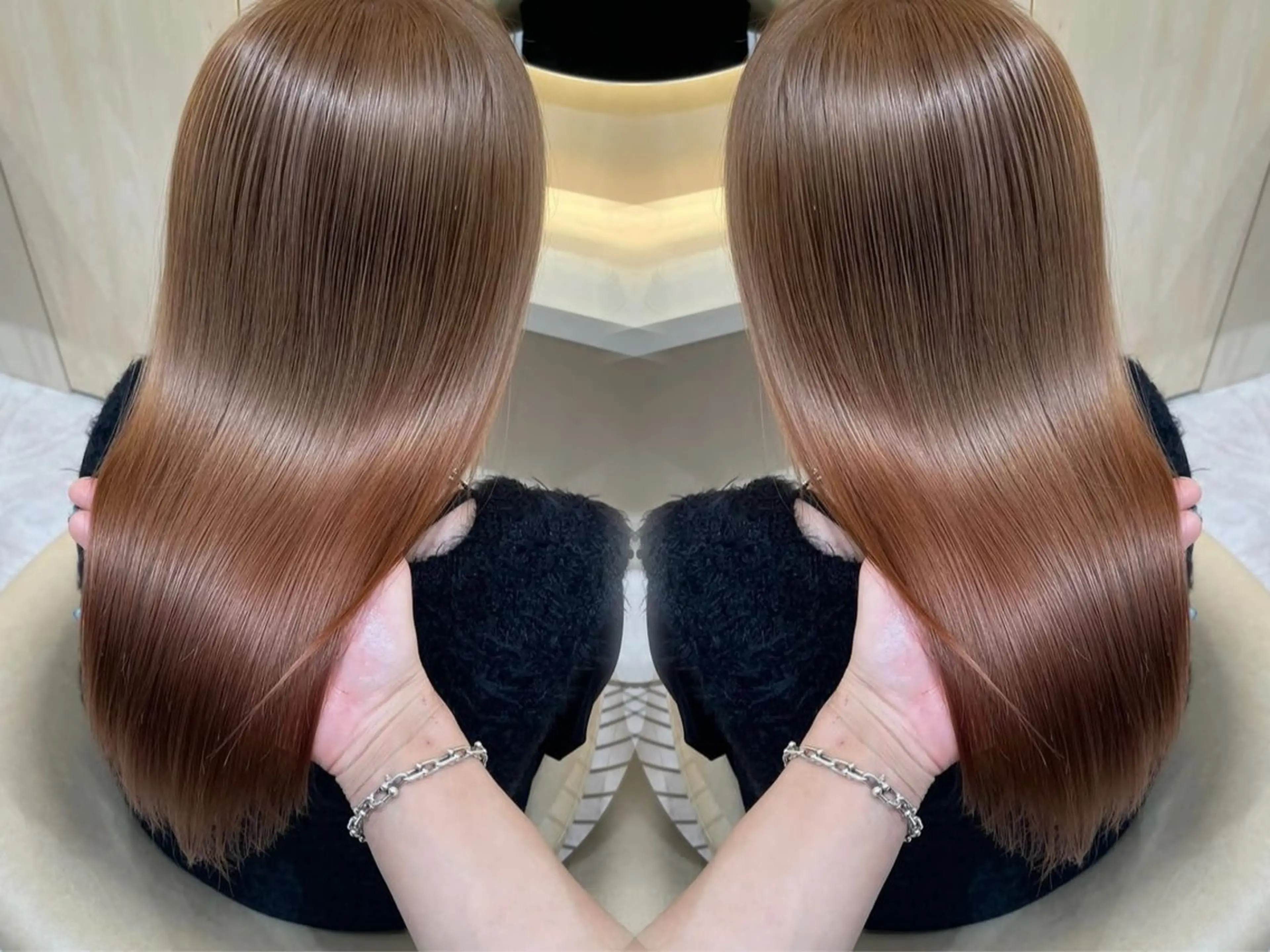 ロング カラー ヘアカラー トリートメント 透明感カラー×ケア ブリーチTakeruのヘアスタイル