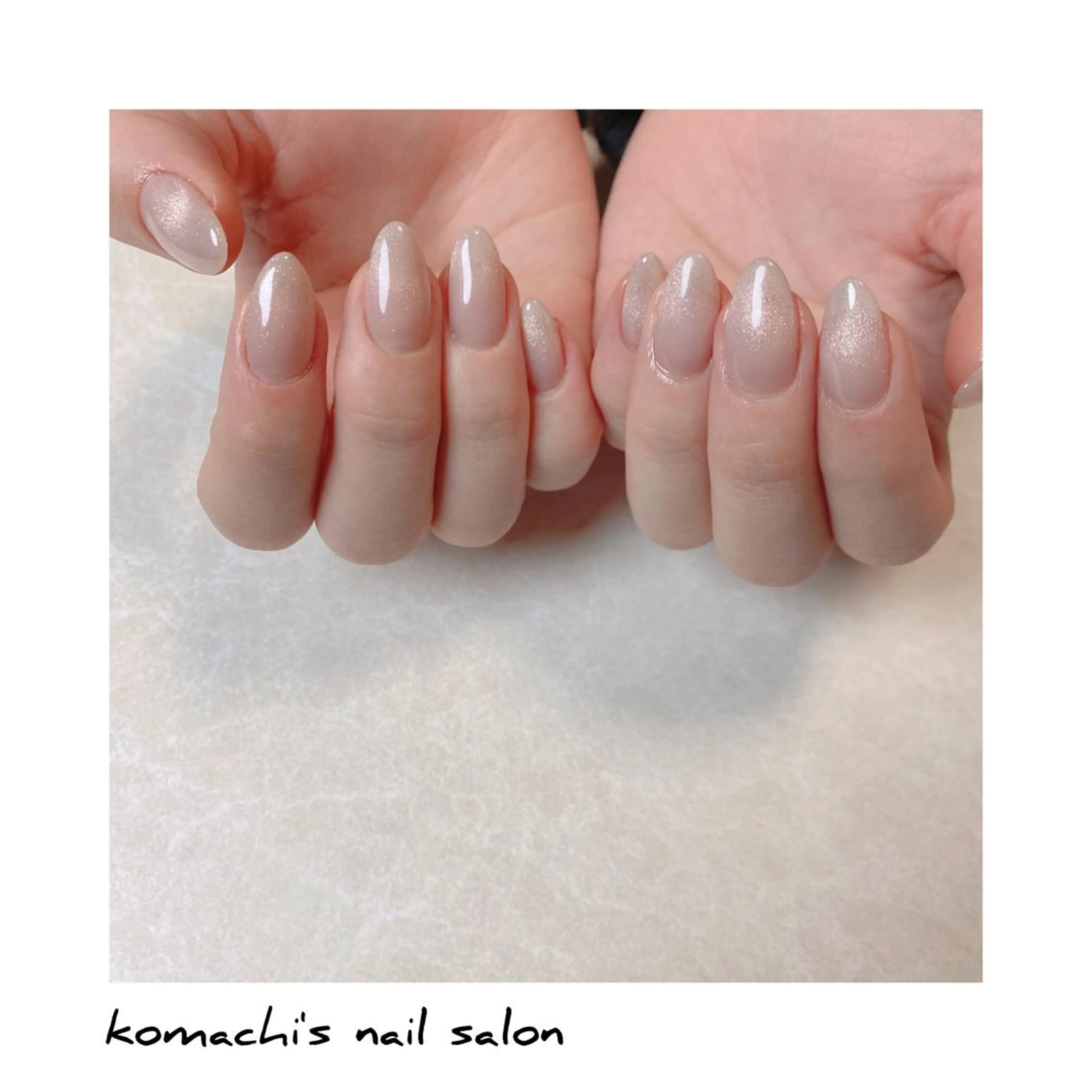 ネイル マグネットネイル オフィスネイル ワンカラーネイル akita kazumiのネイルデザイン