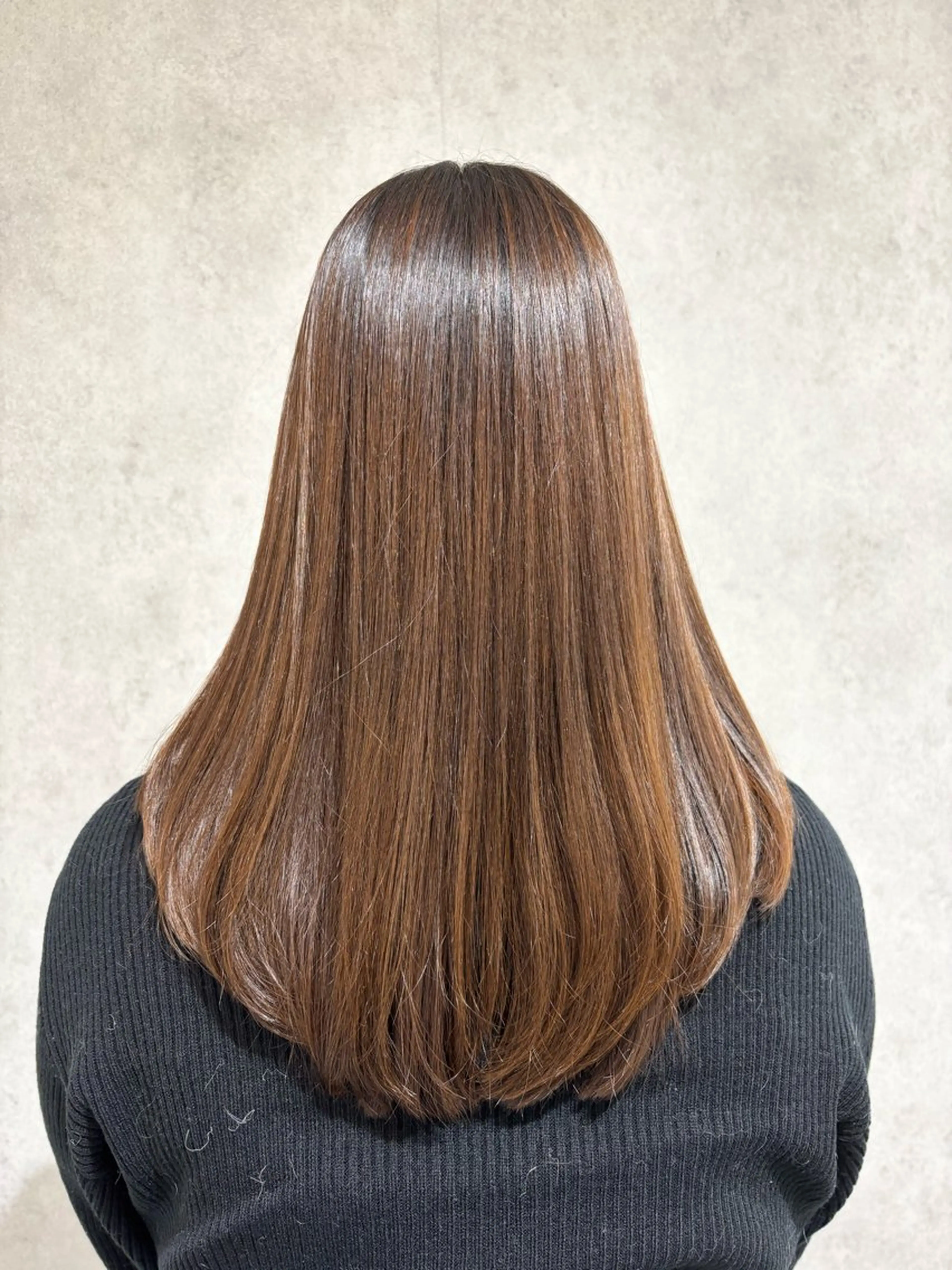 ロング カラー 米田 ハニーのヘアスタイル