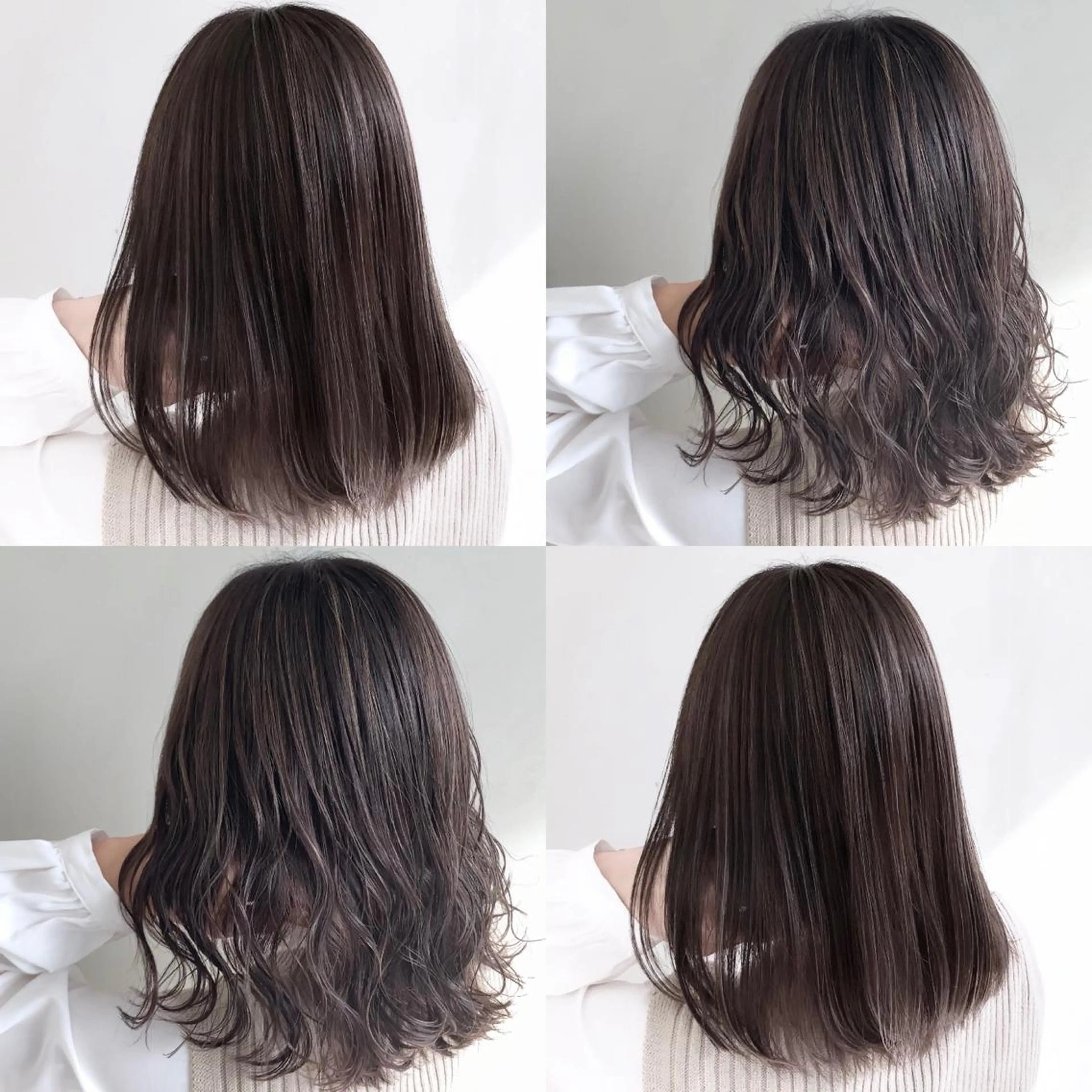 ミディアム カラー リサ tonieのヘアスタイル