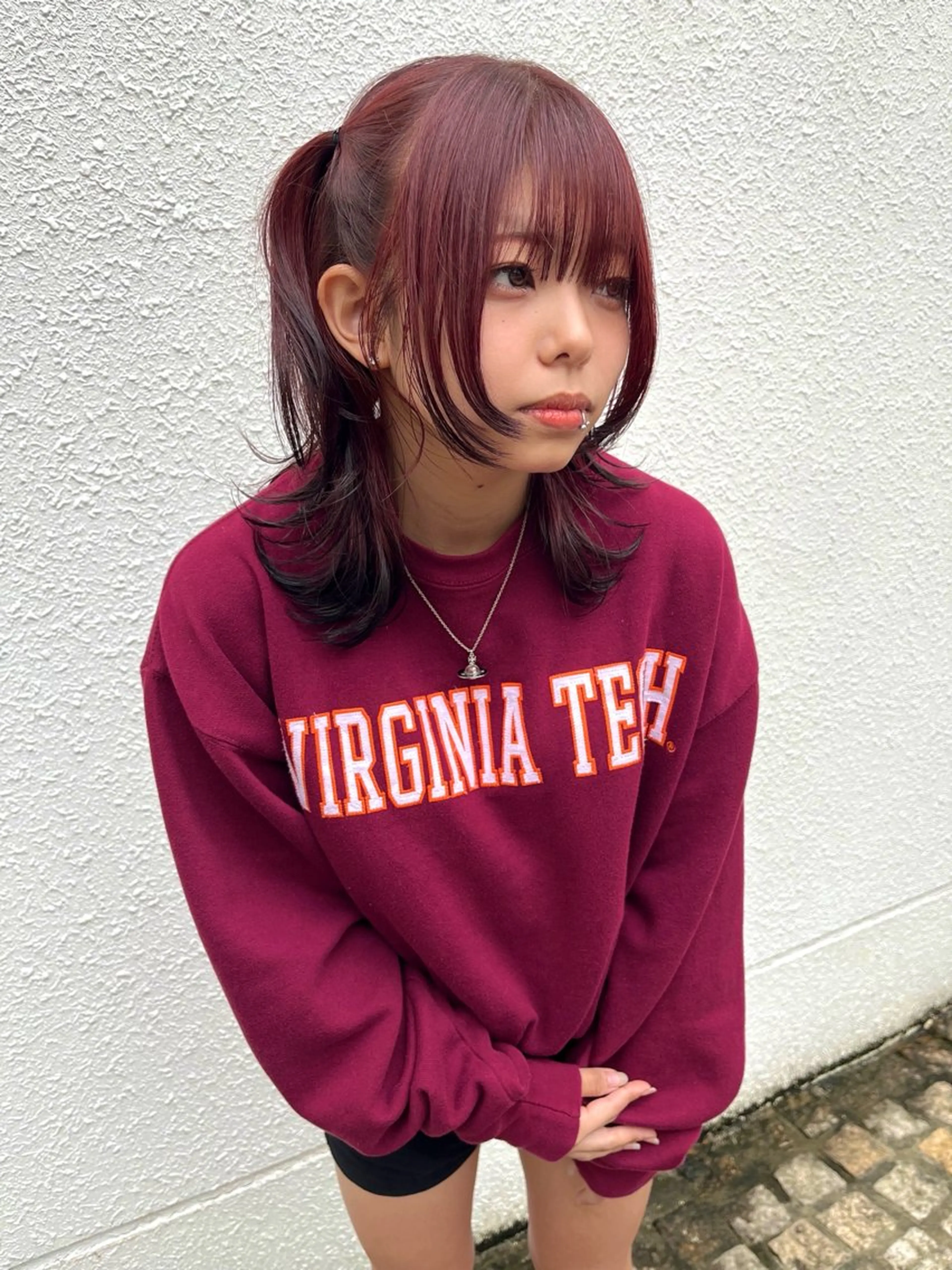 ミディアム カラー カット ヘアカラー 尾崎隼大 レイヤー/韓国ヘアのヘアスタイル