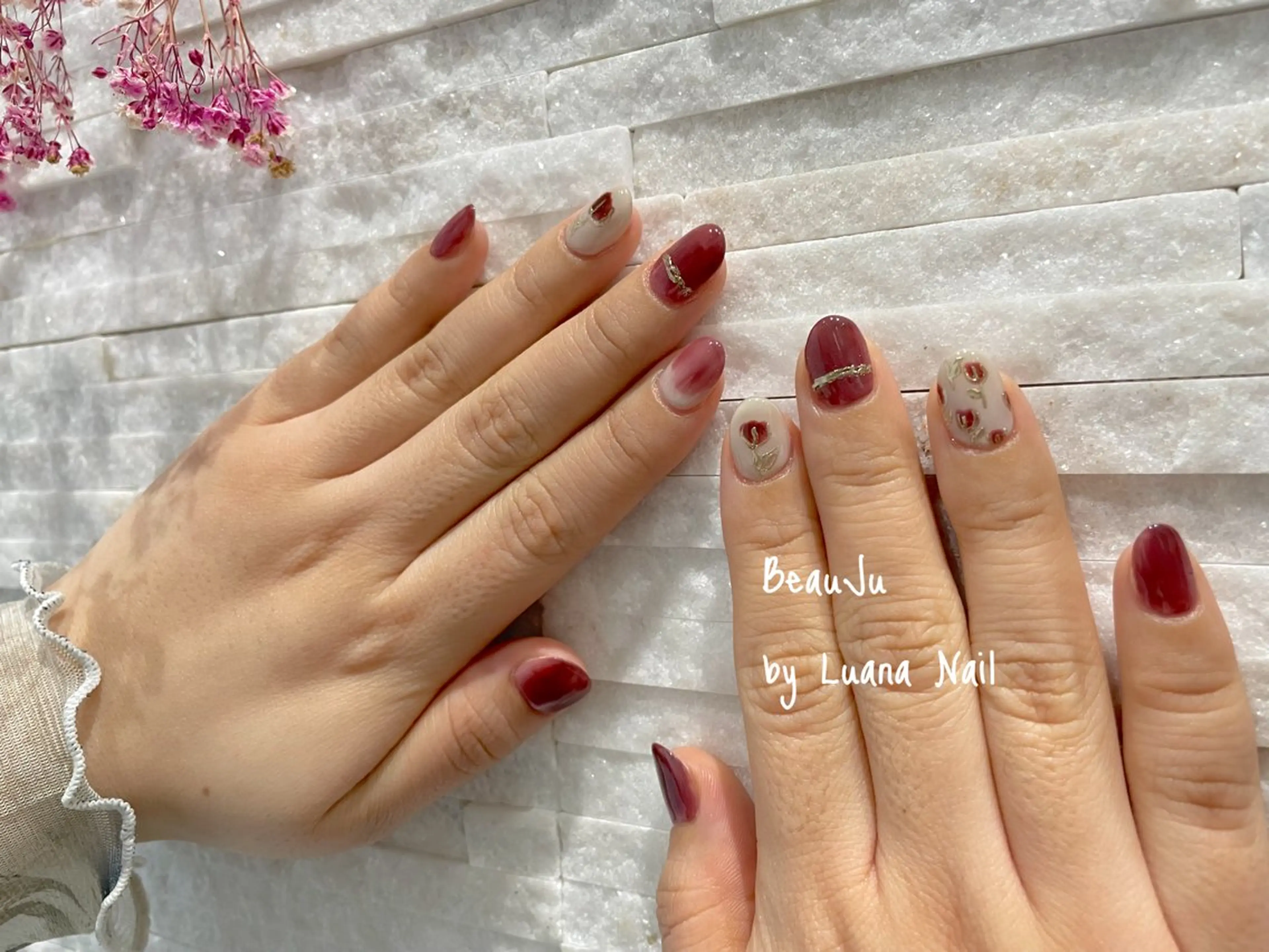 ネイル ミラーネイル ハンドネイル BeauJu by Luana Nailのネイルデザイン