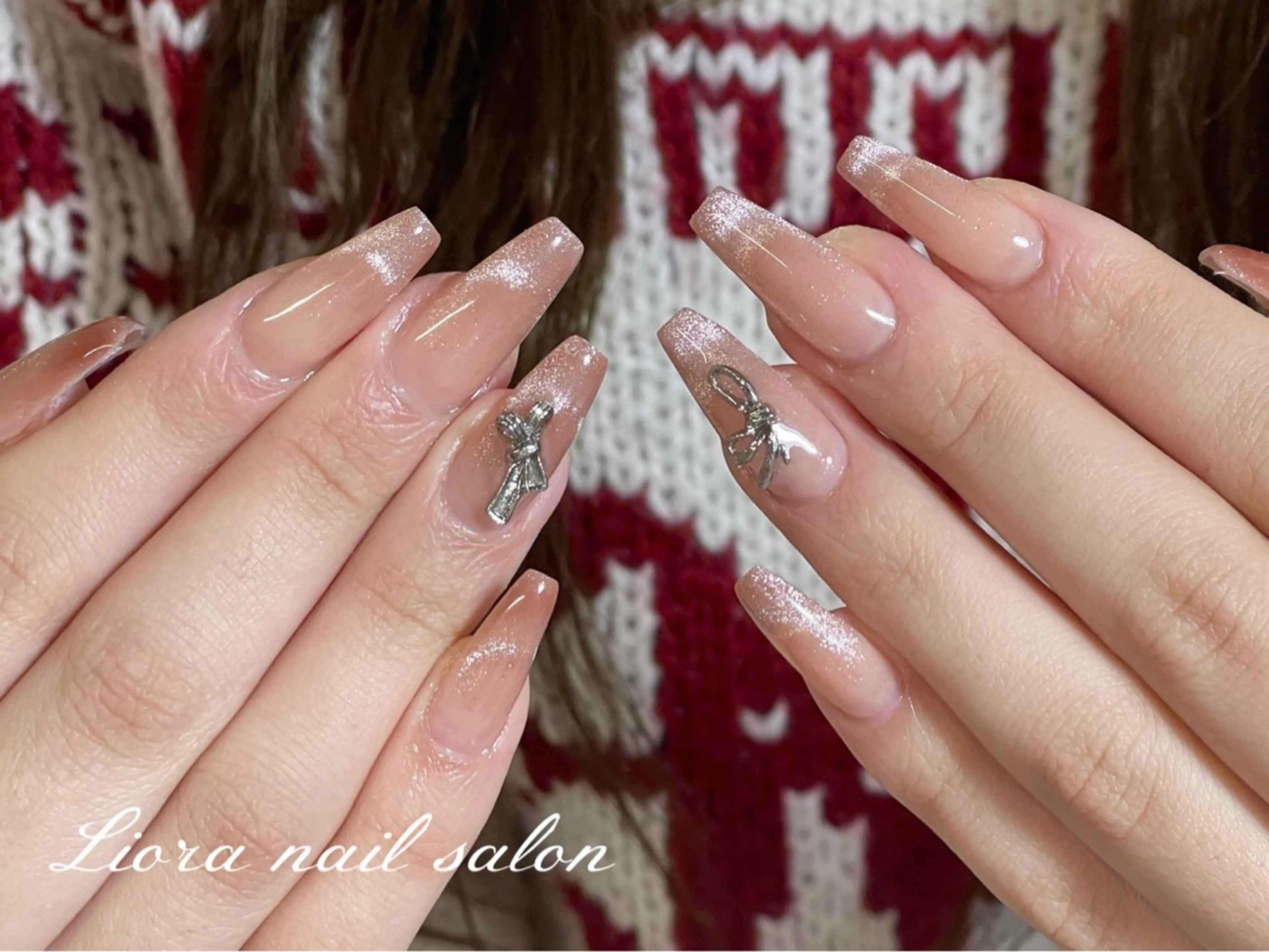 ネイル チークネイル フットネイル フレンチネイル ジェルネイル ガーリー ハンドネイル Liora nail スカルプ専門店のネイルデザイン